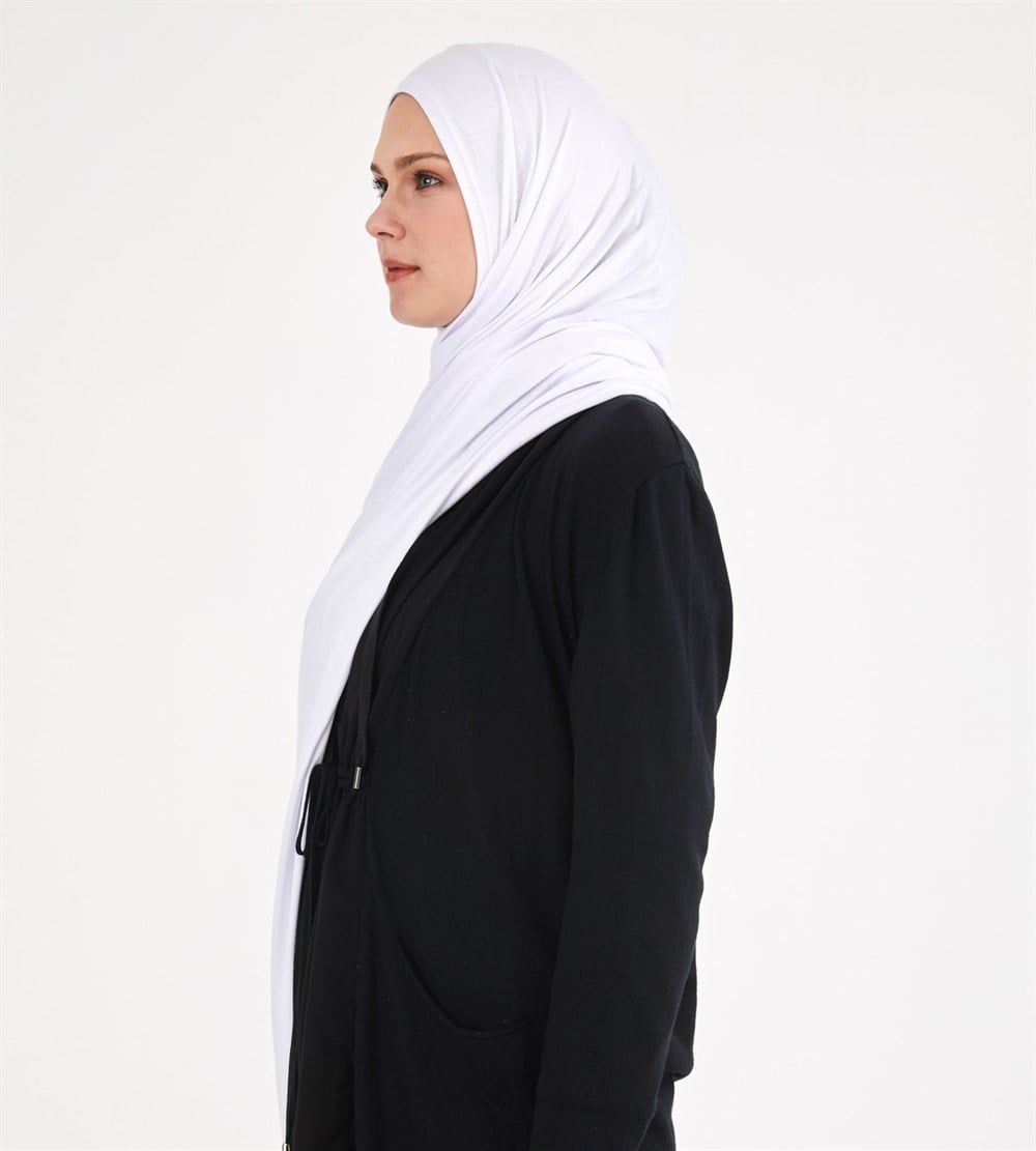 Penye Şal - Beyaz