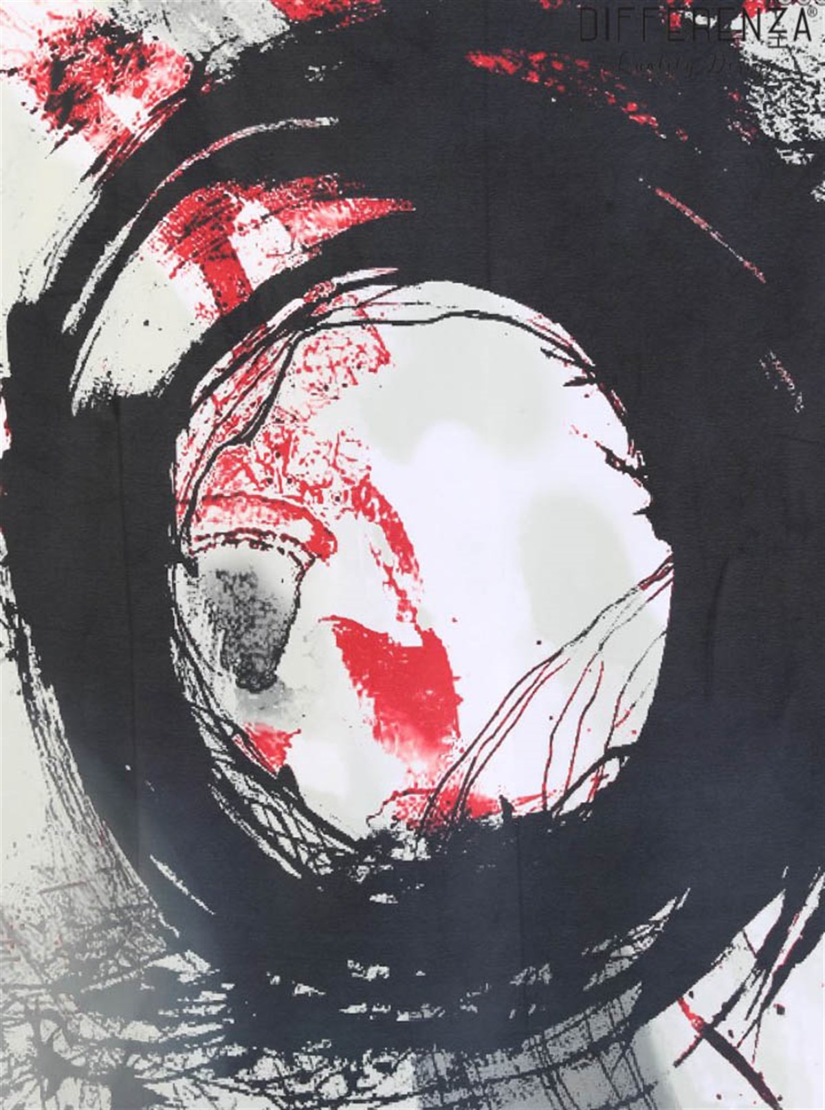 Ring Desenli Eşarp-Gri