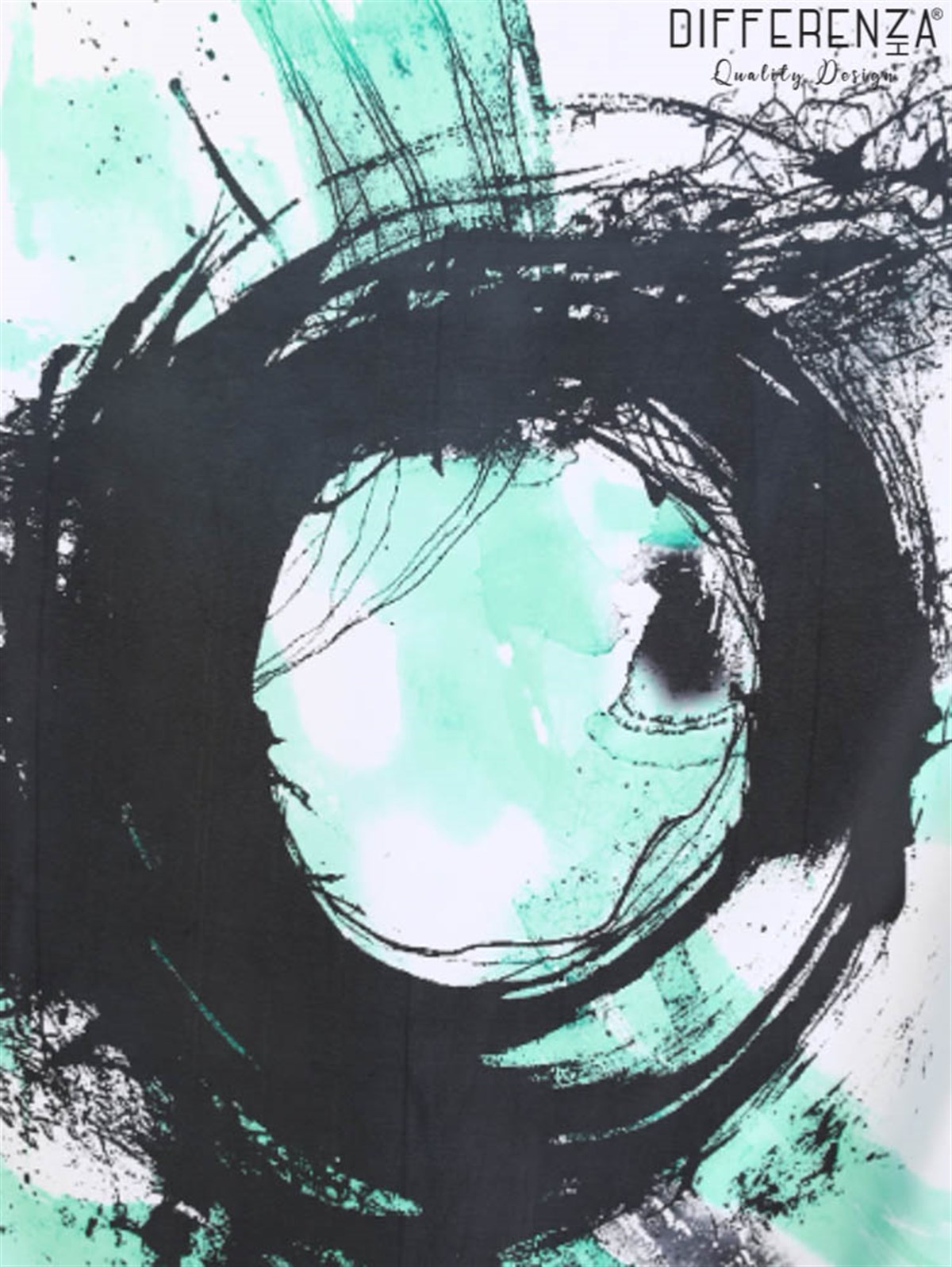 Ring Desenli Eşarp-Yeşil