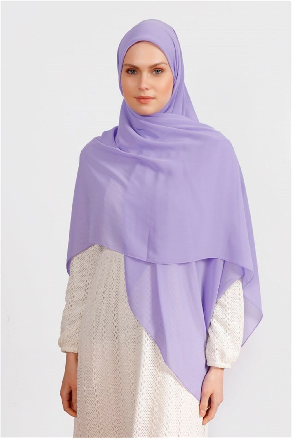 Şifon Eşarp - Lila