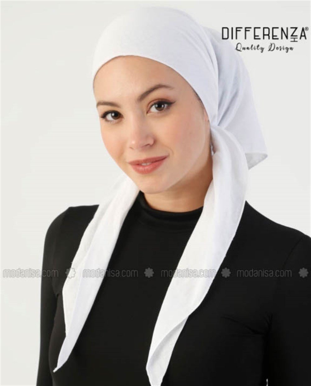 Topuk Kaydırmaz Pamuk Yazma-Beyaz