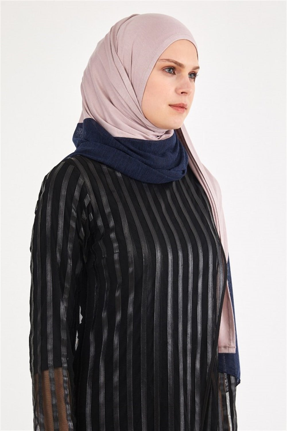 Triko İkili Şal-Leylak laci