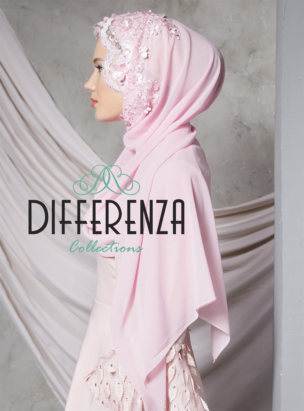 Üç Boyutlu Şal - Pembe