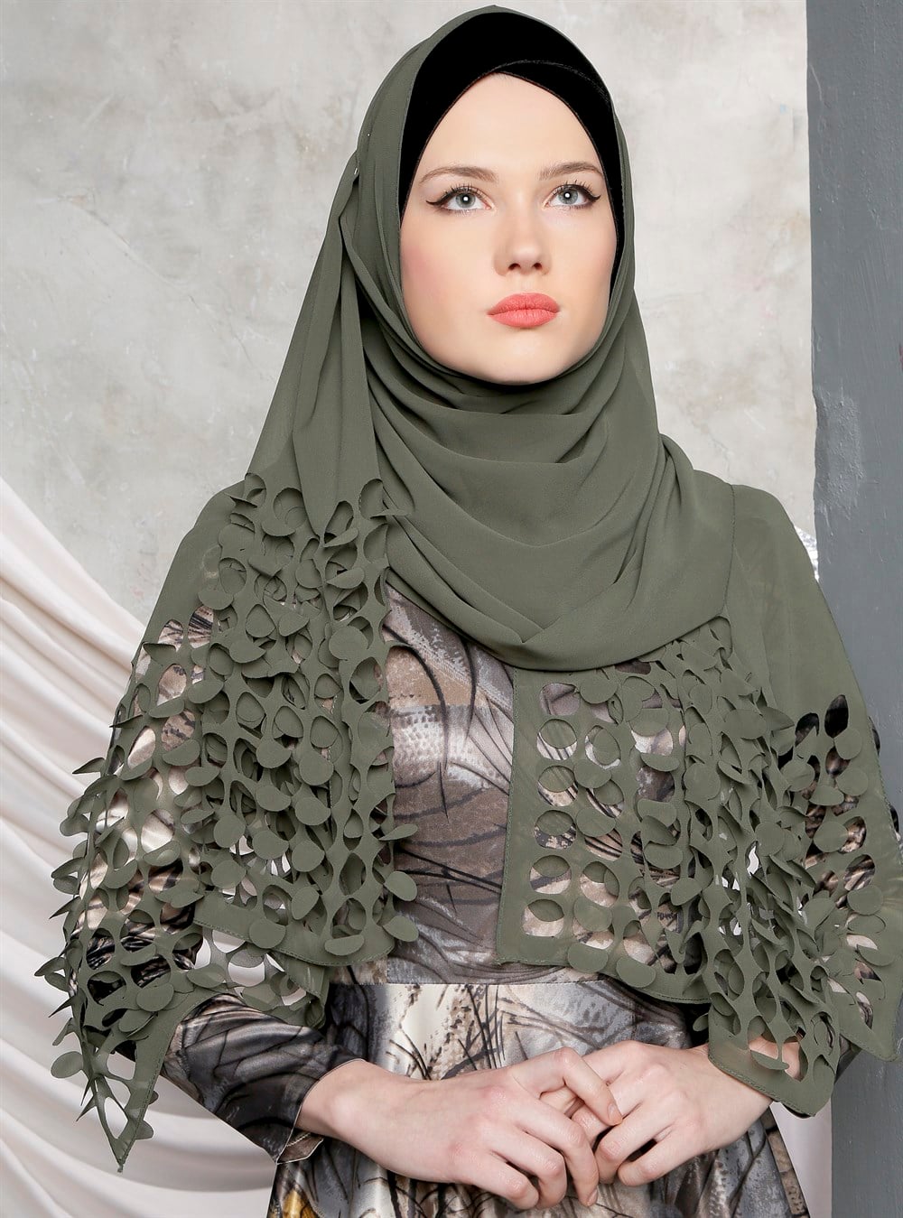 Uçuş Küme Şal - Haki