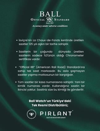 BALL NM9080D-L1J-BK Erkek Kol Saati