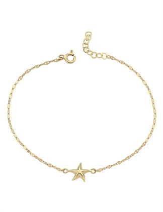 PIRLANT 14 Ayar Altın Boomerang Denizyıldızı Bileklik