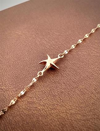 PIRLANT 14 Ayar Altın Boomerang Denizyıldızı Bileklik