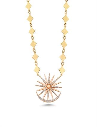 0,34 Karat Pırlantalı Kolye