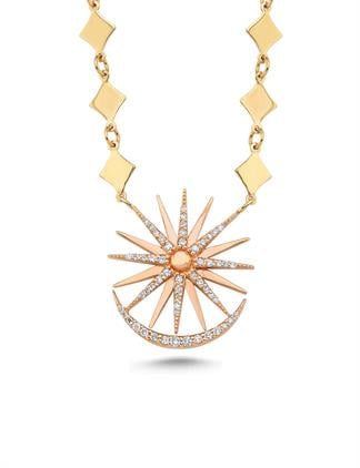 0,34 Karat Pırlantalı Kolye