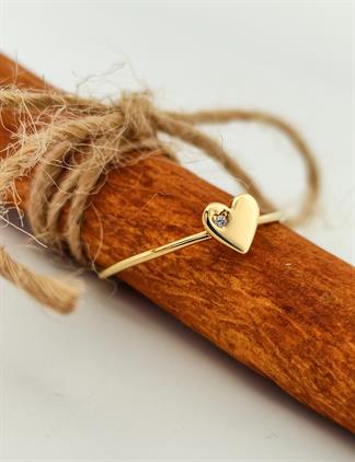 PIRLANT Taşlı Kalp Altın Yüzük