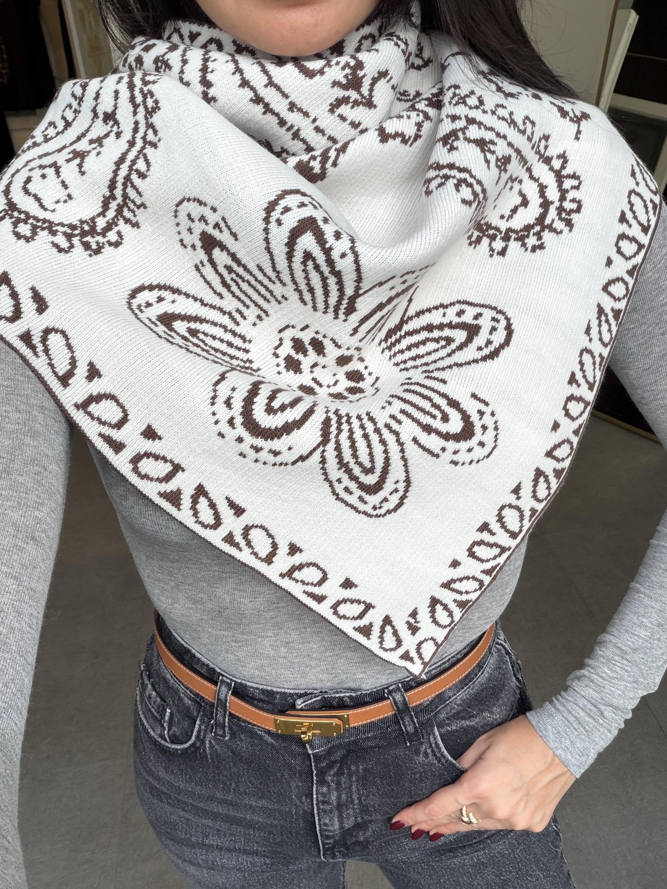 Açık Kahve-Krem Şal