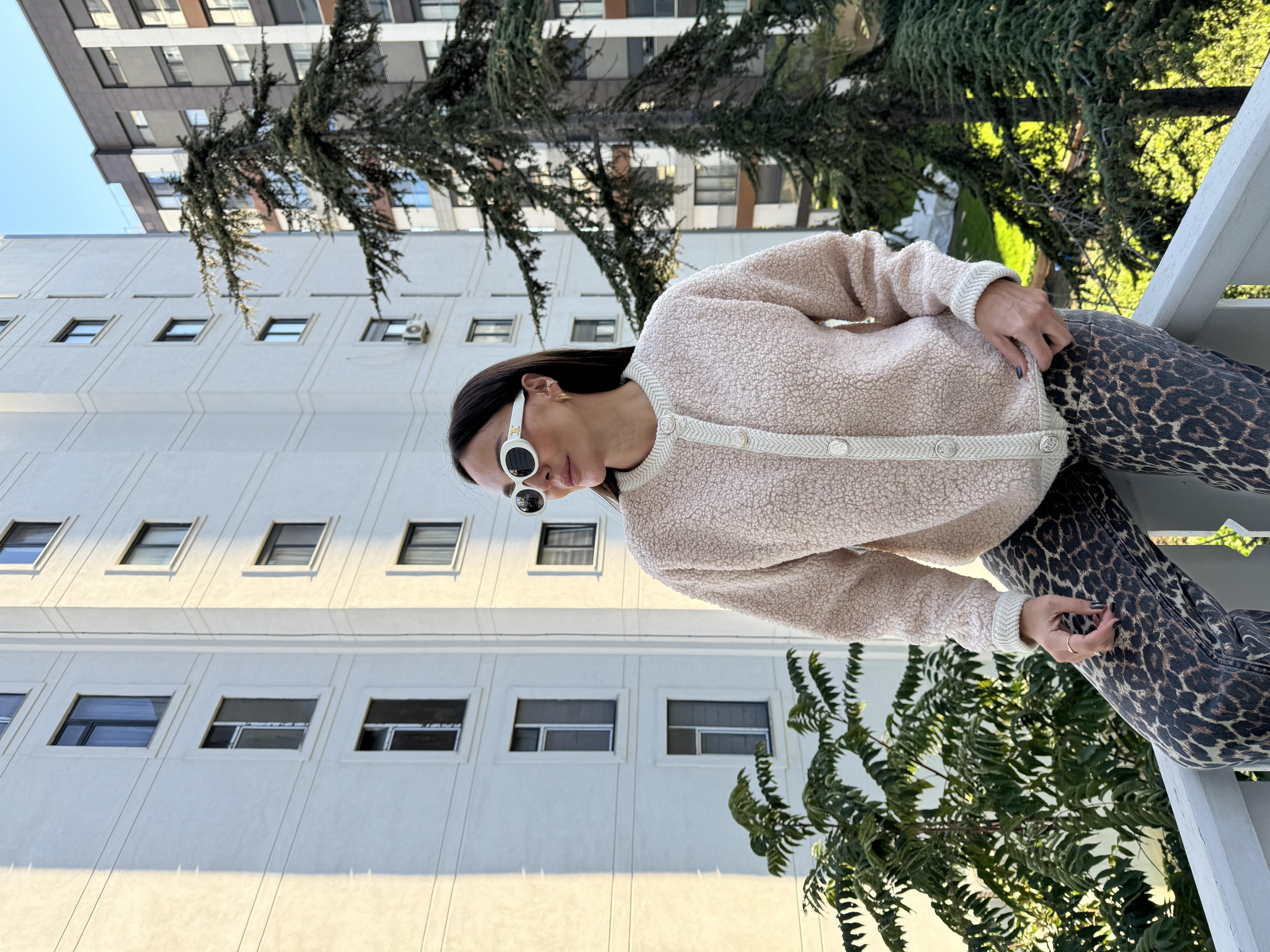Bej Teddy Hırka