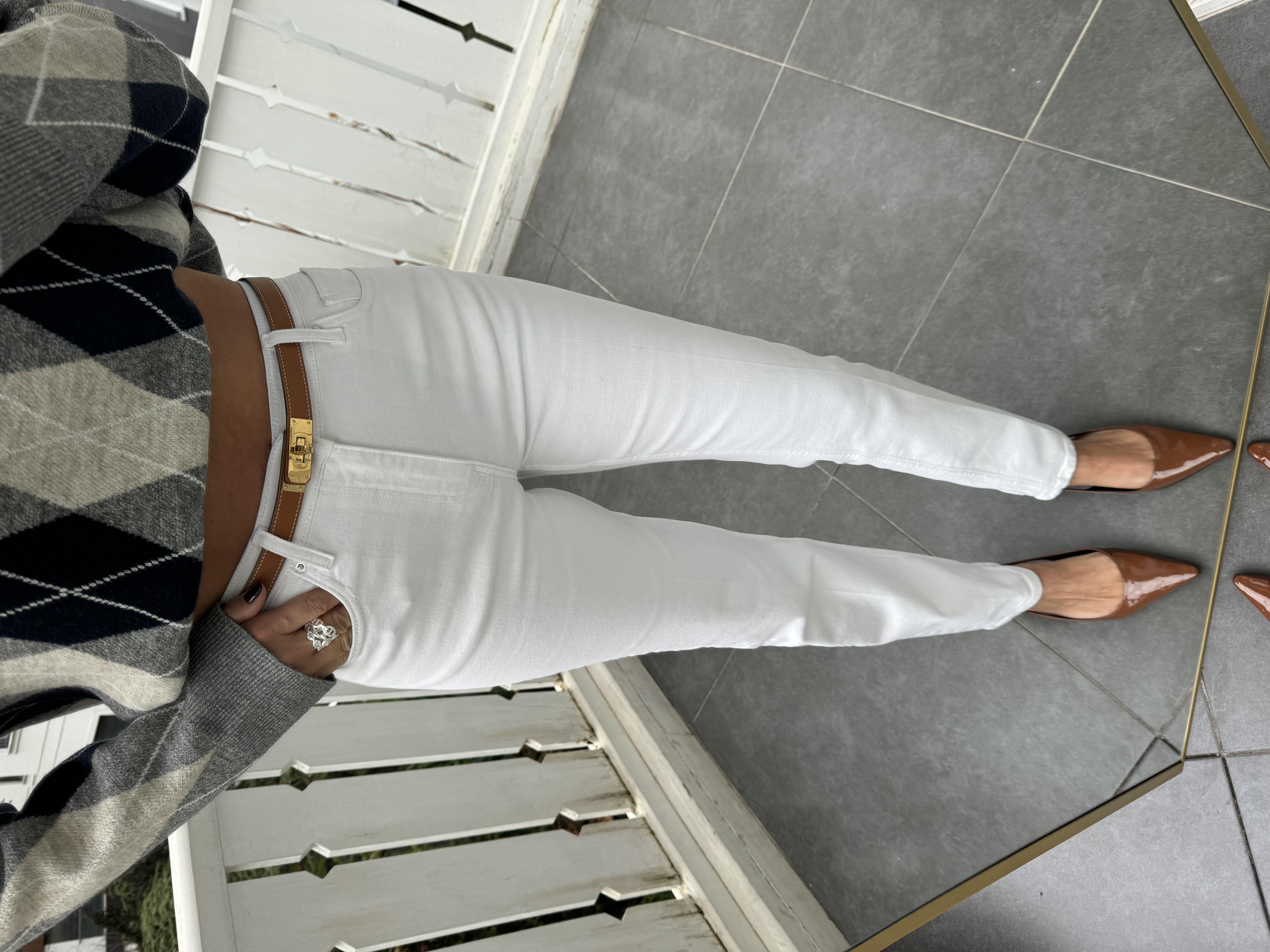 Beyaz Denim Pantolon