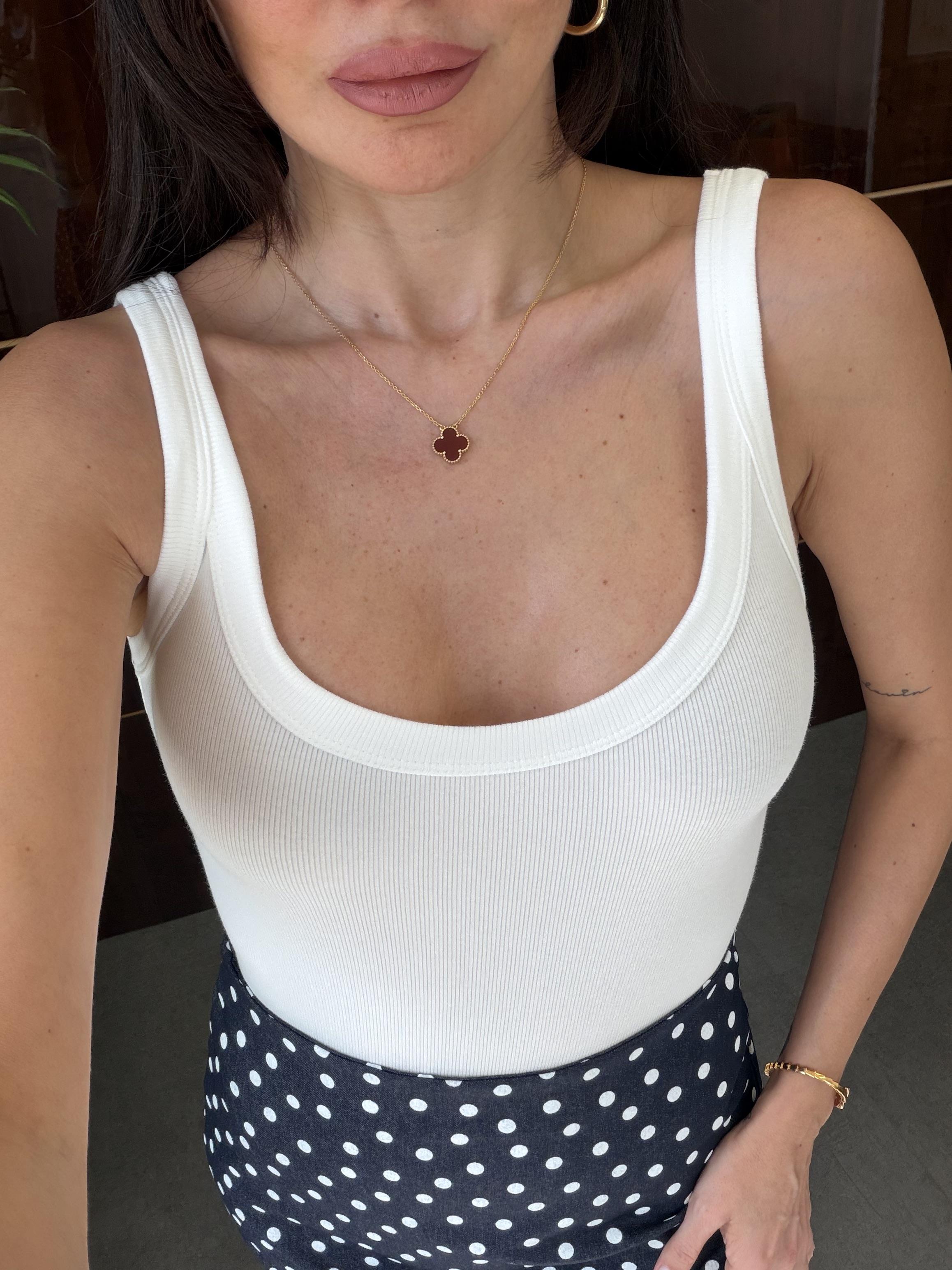 Ekru Askılı Bodysuit