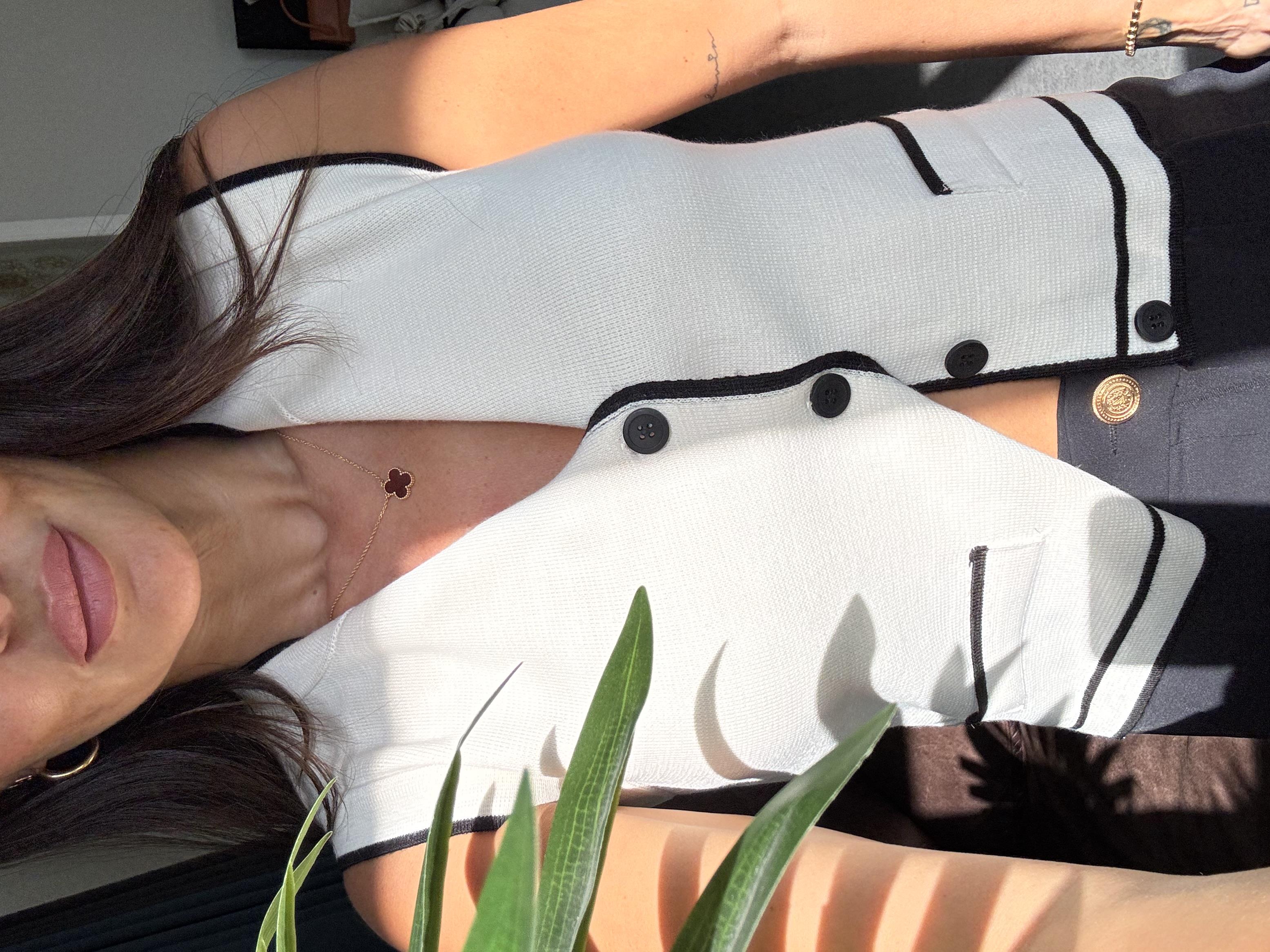 Ekru Milano Cepli Yelek