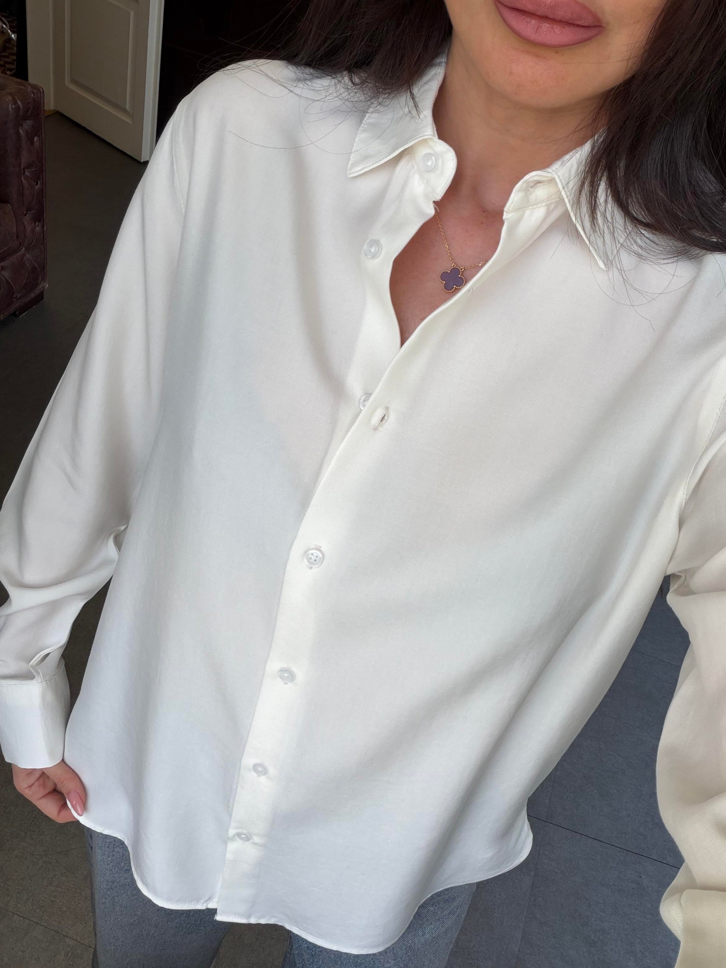 Ekru Uzun Kollu Gömlek