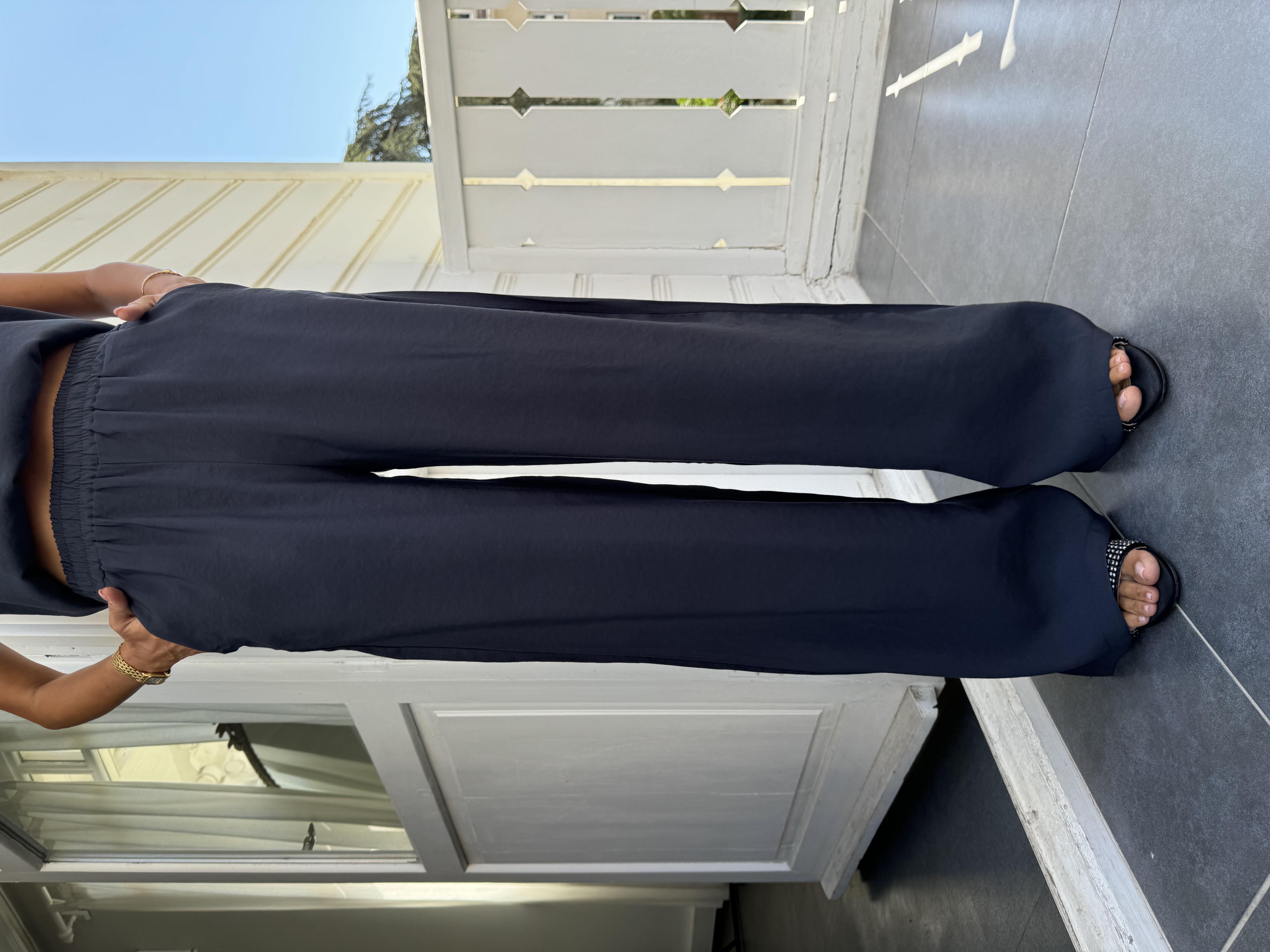 Füme V Yaka Modal Pantolon Takım