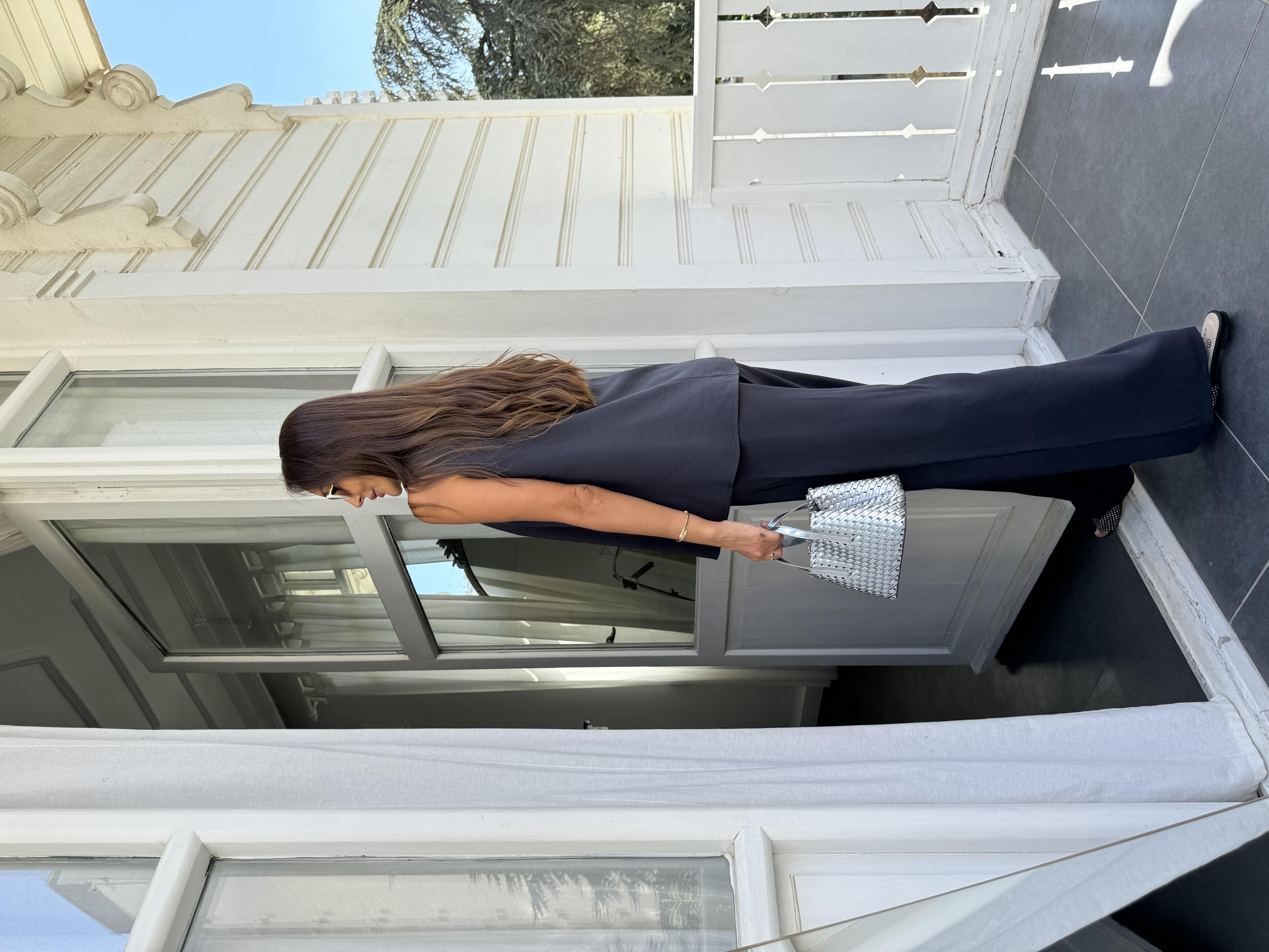 Füme V Yaka Modal Pantolon Takım