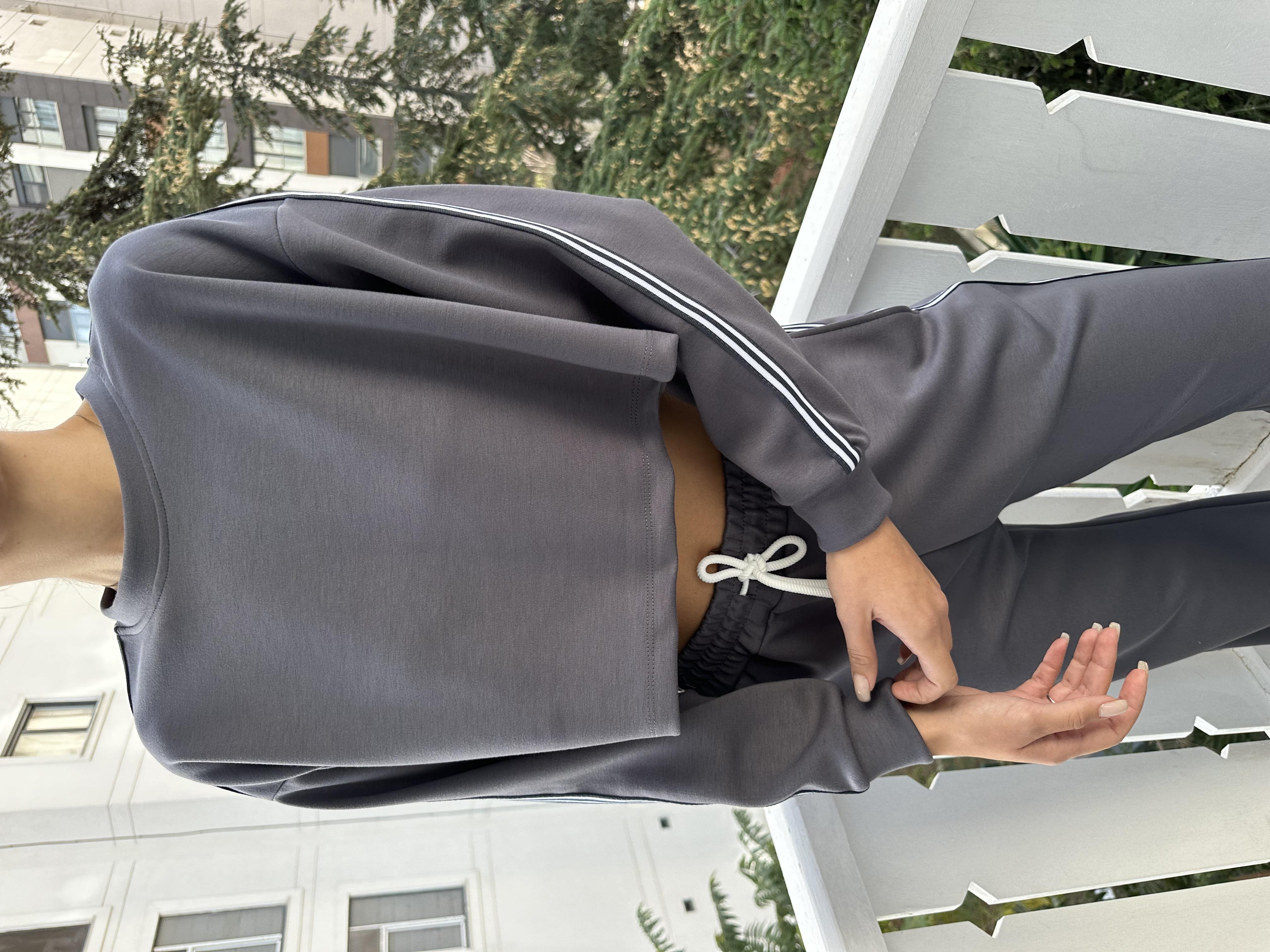 Gri Kadın Eşofman Takım