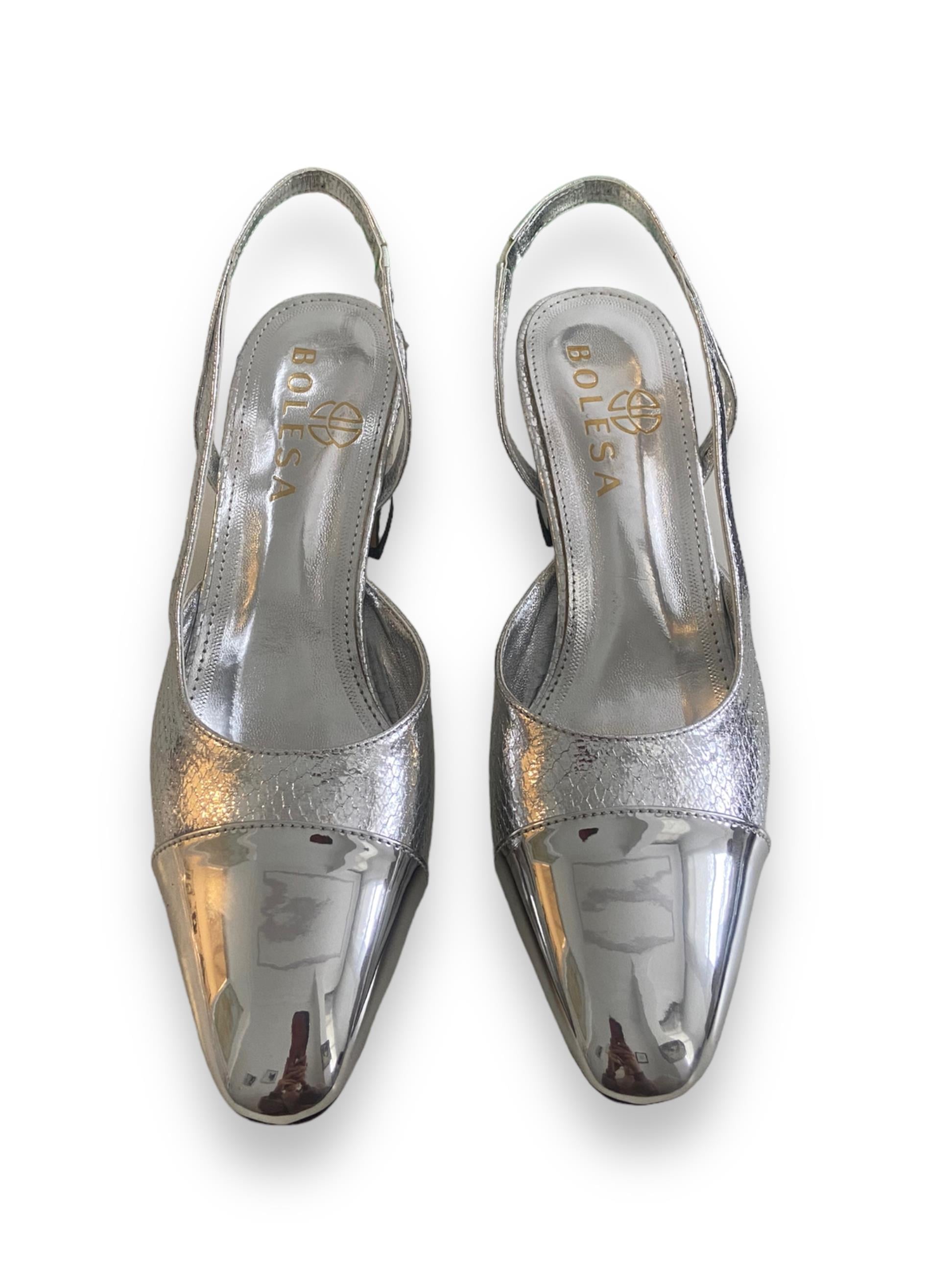 Gümüş Ella Topuklu Ayakkabı