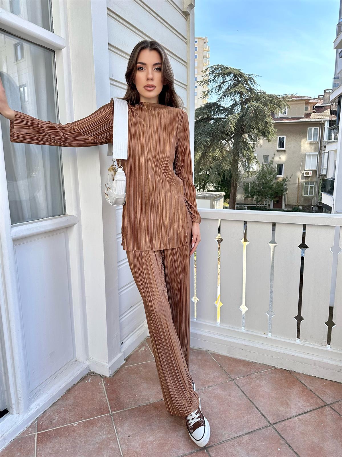 Kahve Kırinkıl Kumaş Vatkalı Takım