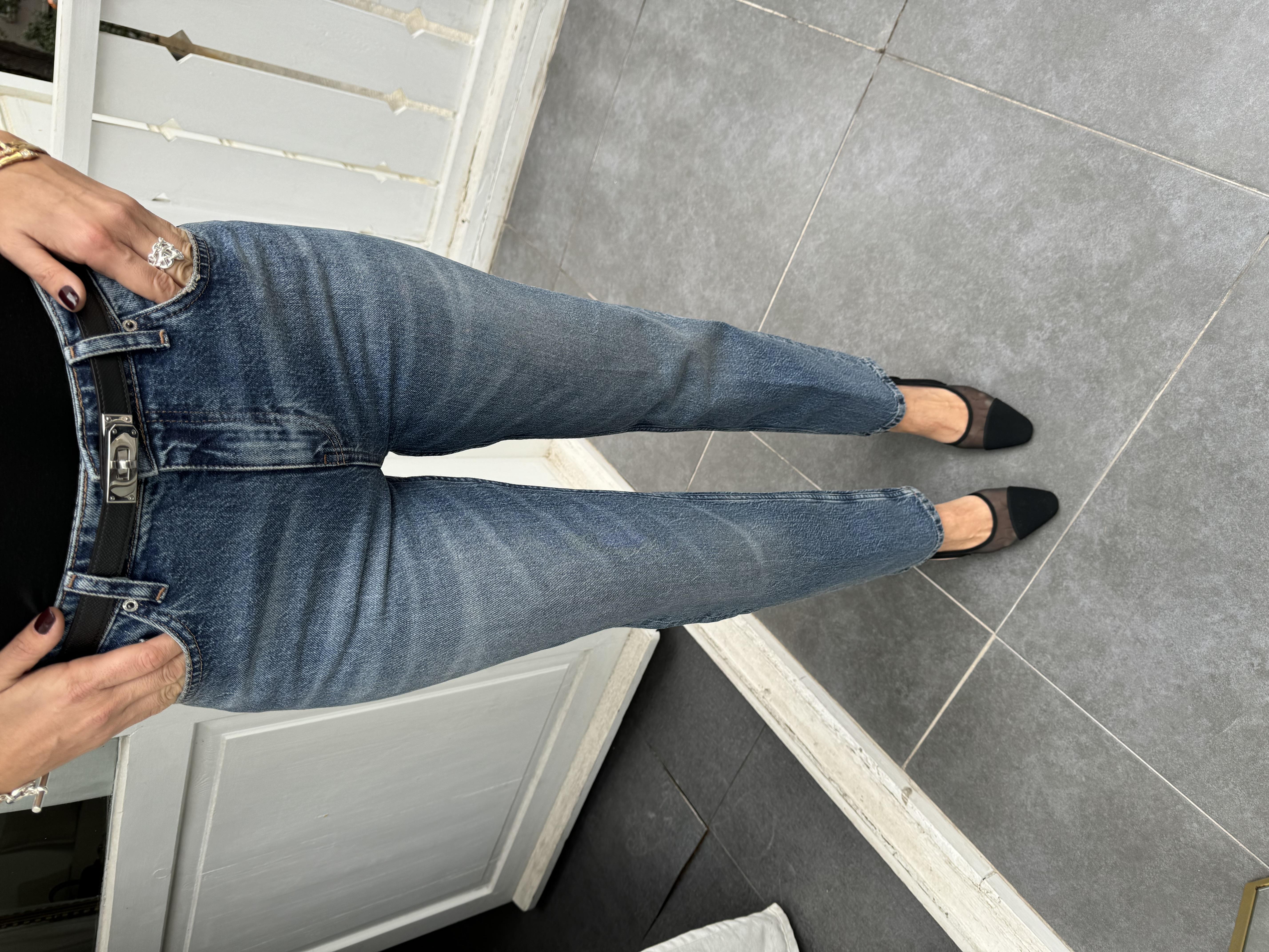 Koyu Mavi Denim Pantolon