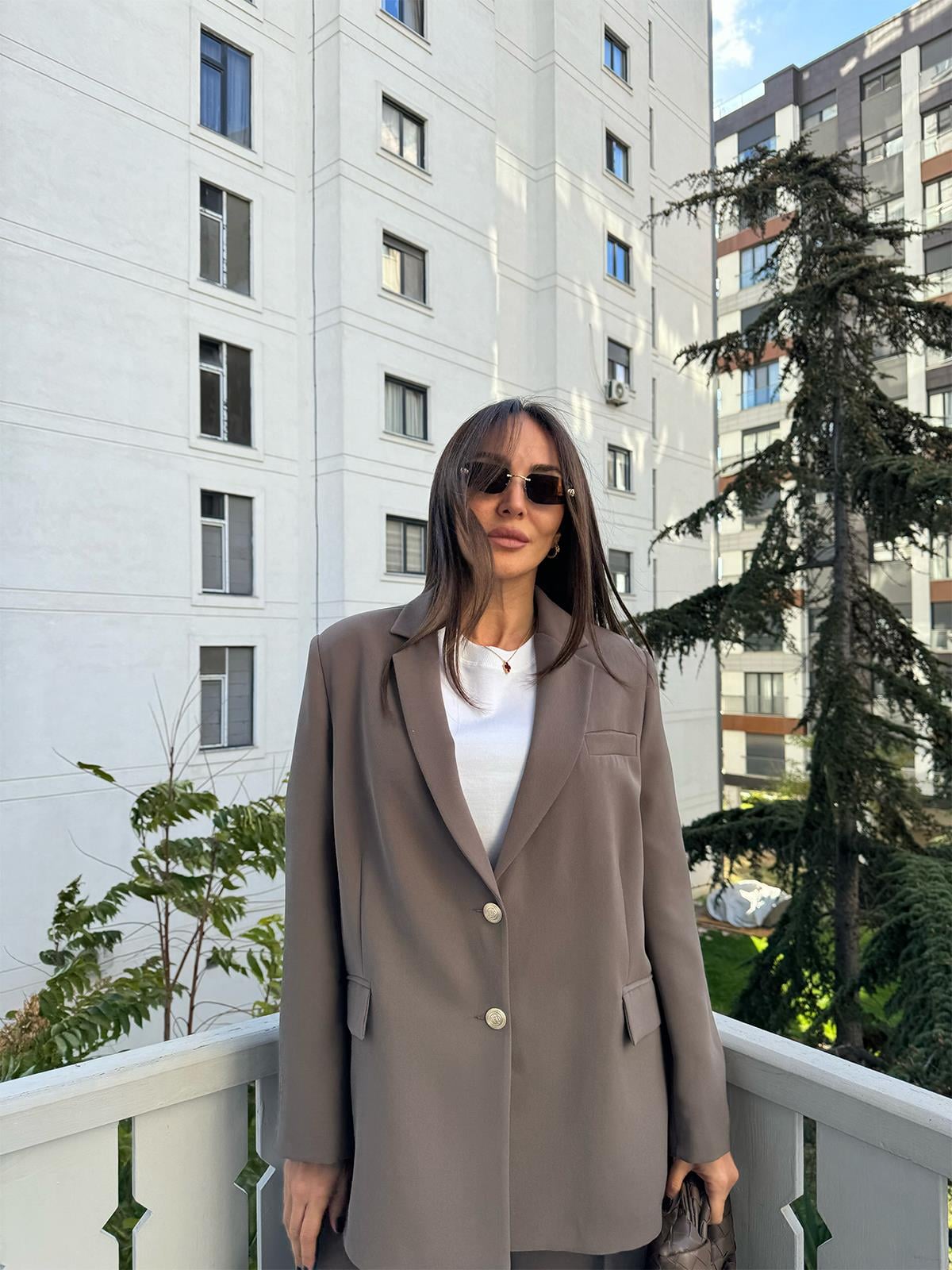 Koyu Vizon Marry Ceket Pantolon Takım