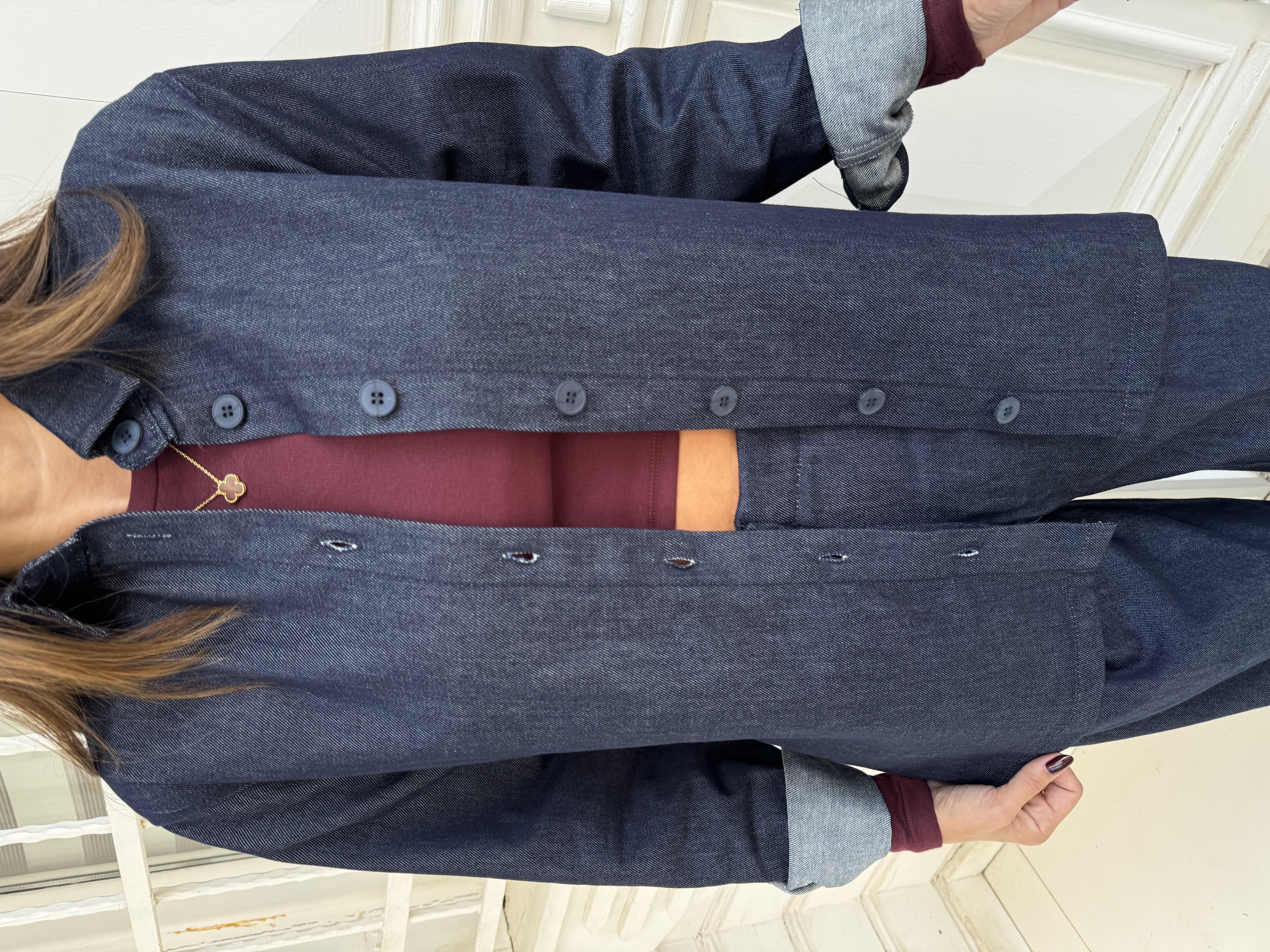 Lacivert Denim Gömlek