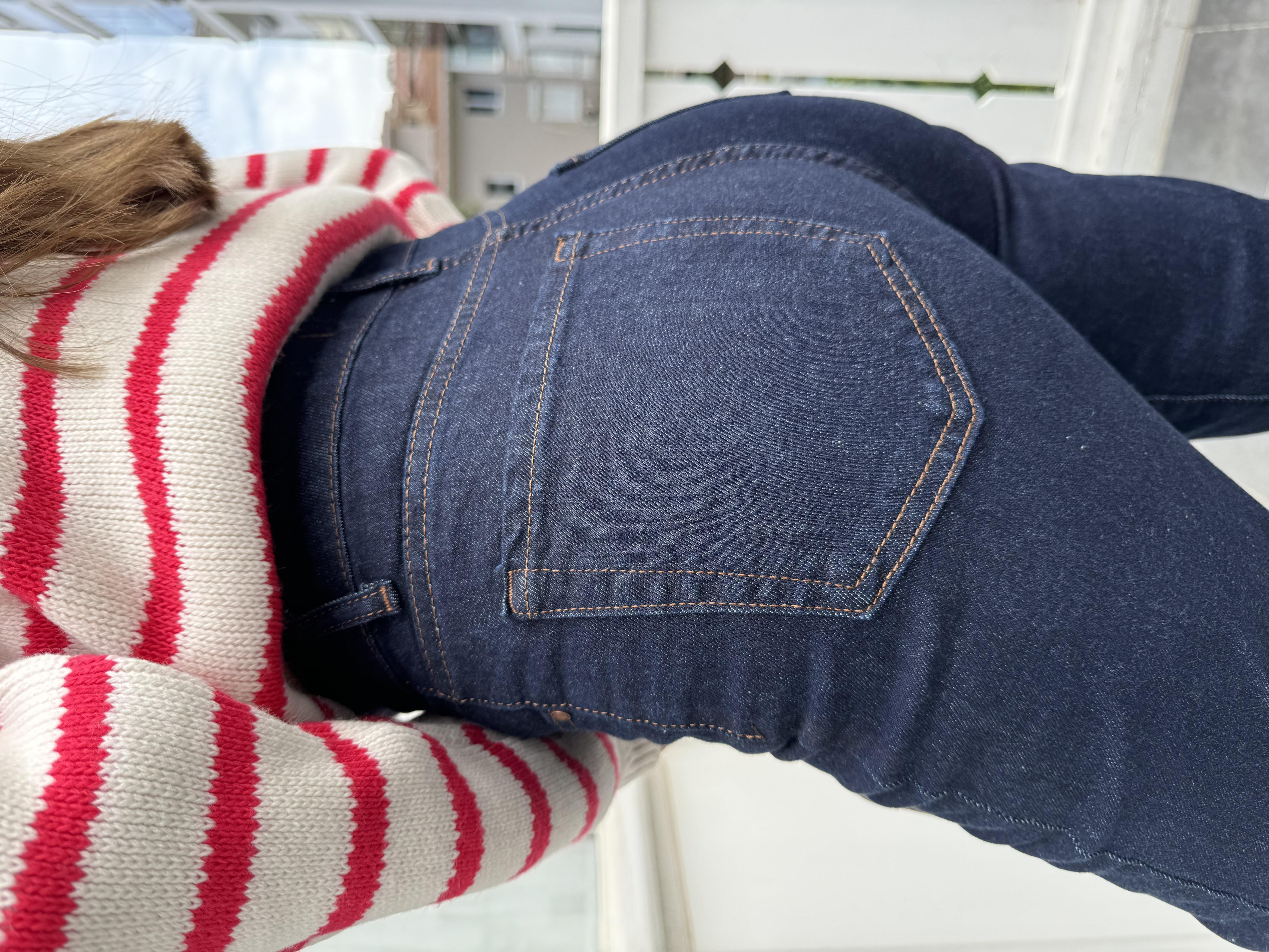 Lacivert Mom Fit Jean