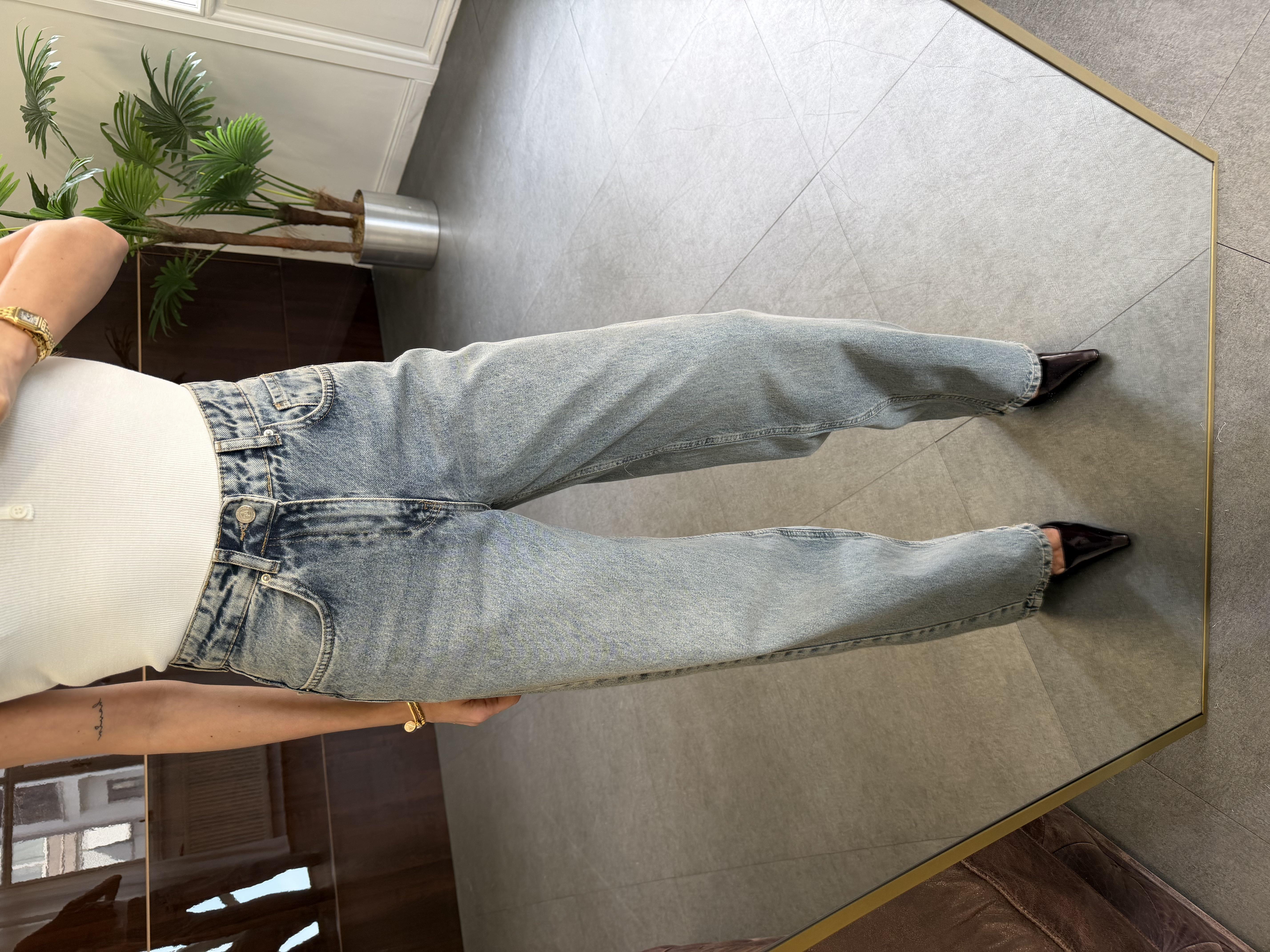 Mavi Baggy Jean Pantolon