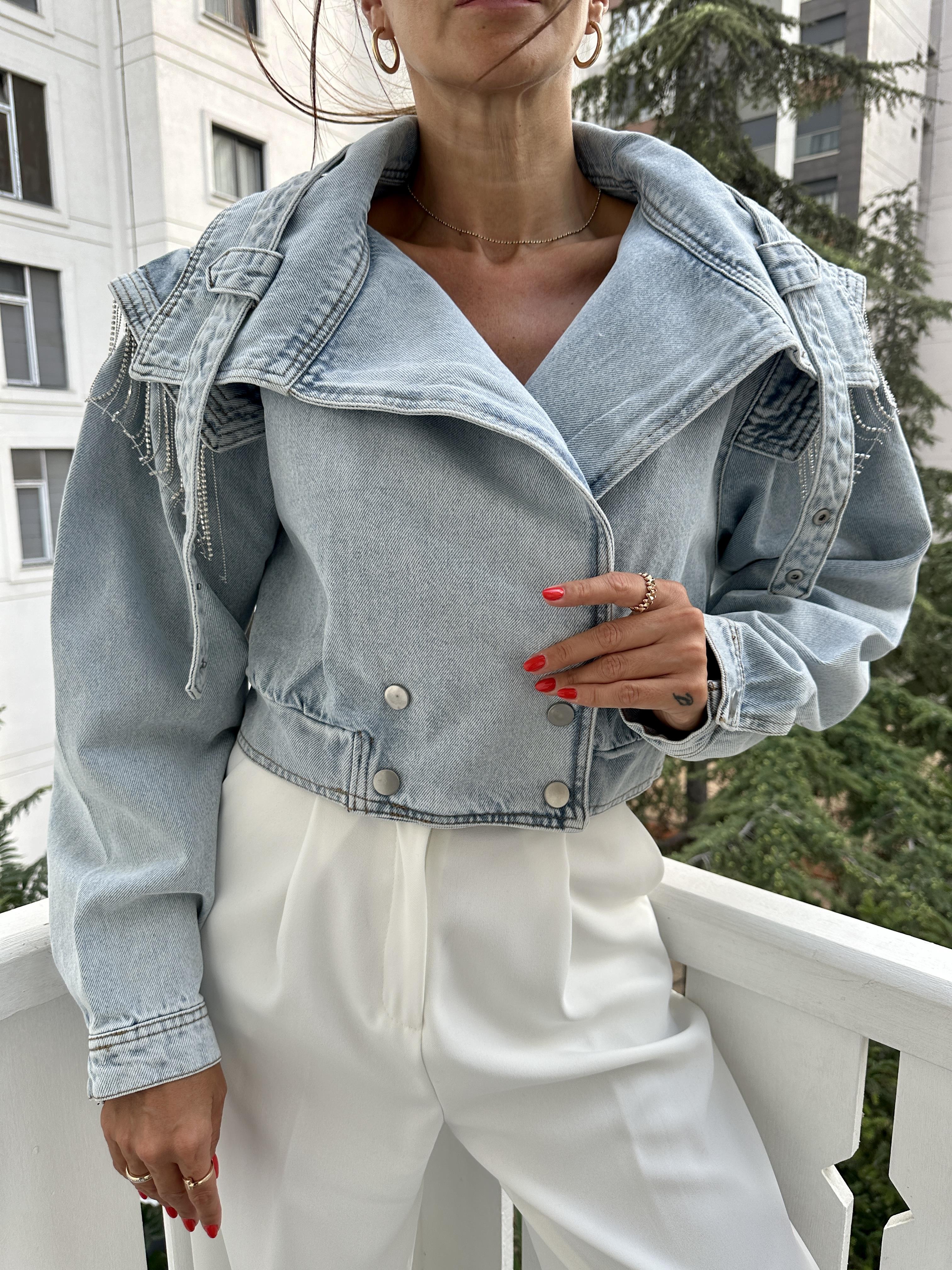 Mavi Oversize Denim Ceket