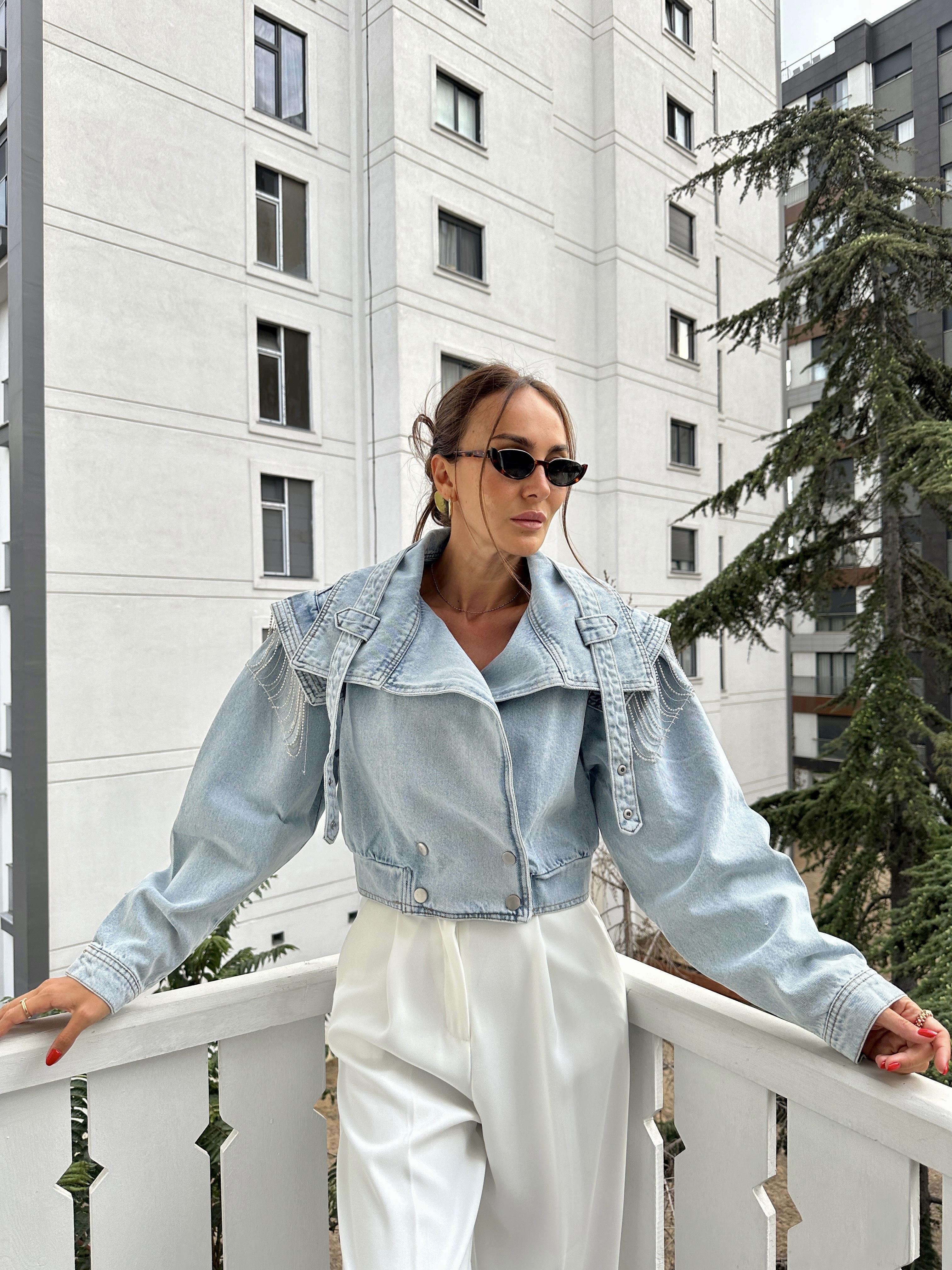 Mavi Oversize Denim Ceket