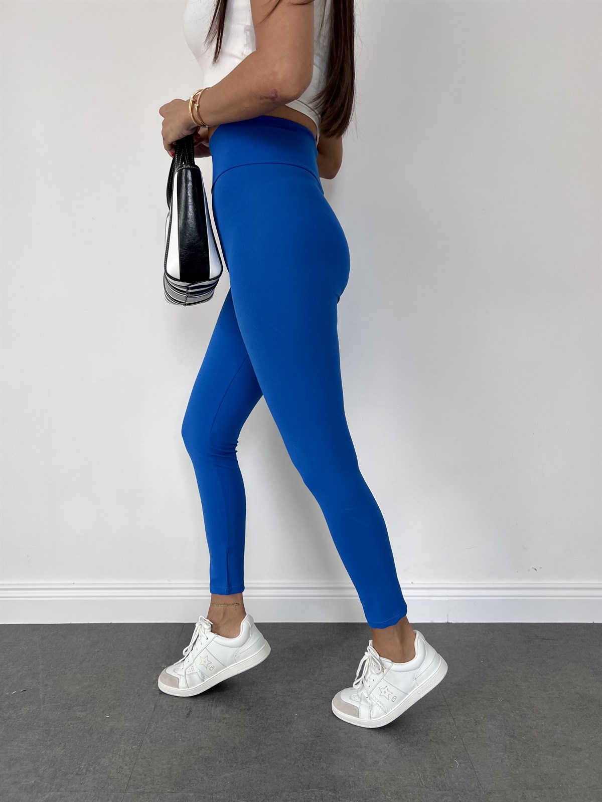 Mavi Samyeli Kadın Tayt