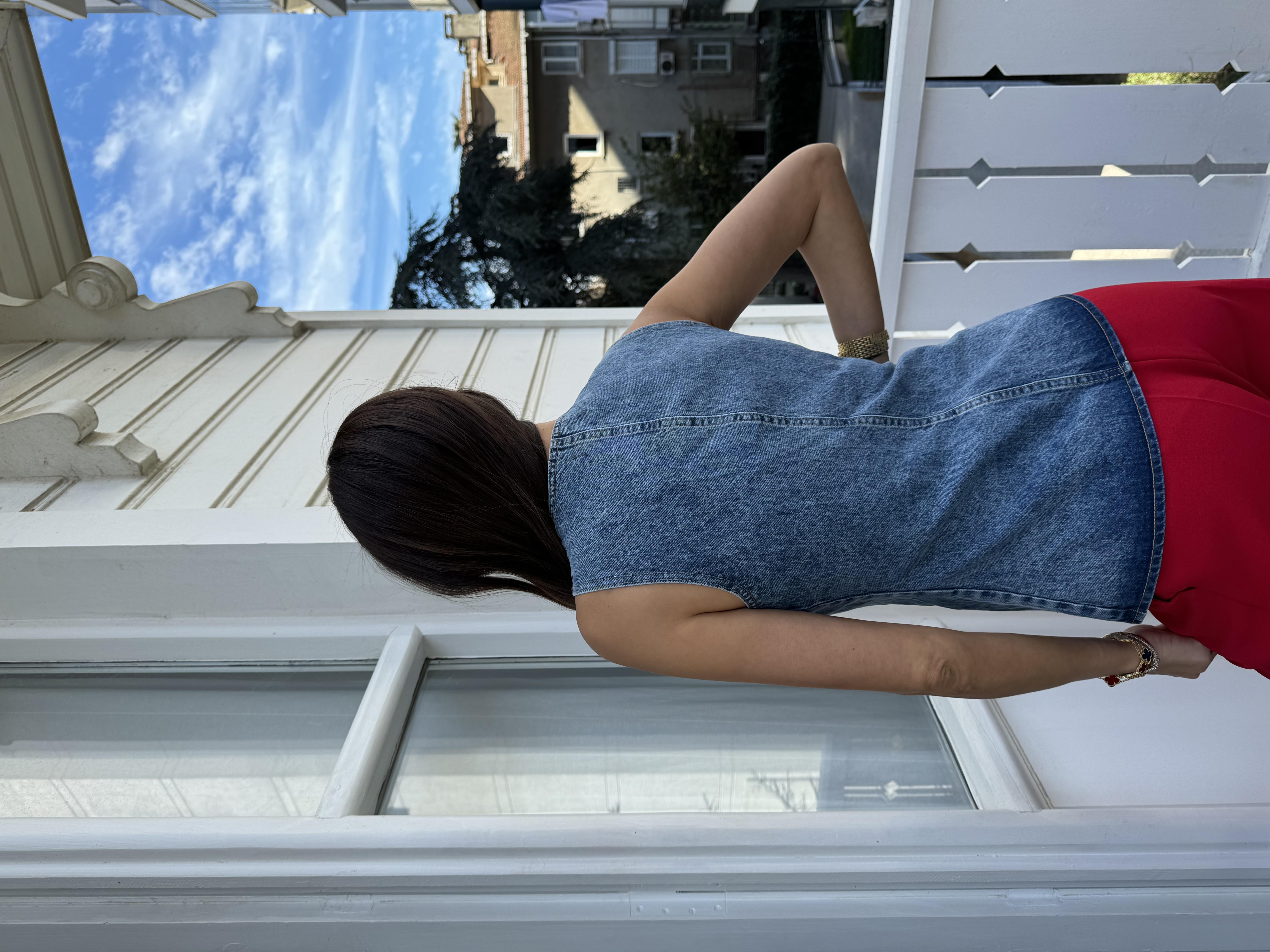 Mavi Yıkamalı Kot Yelek