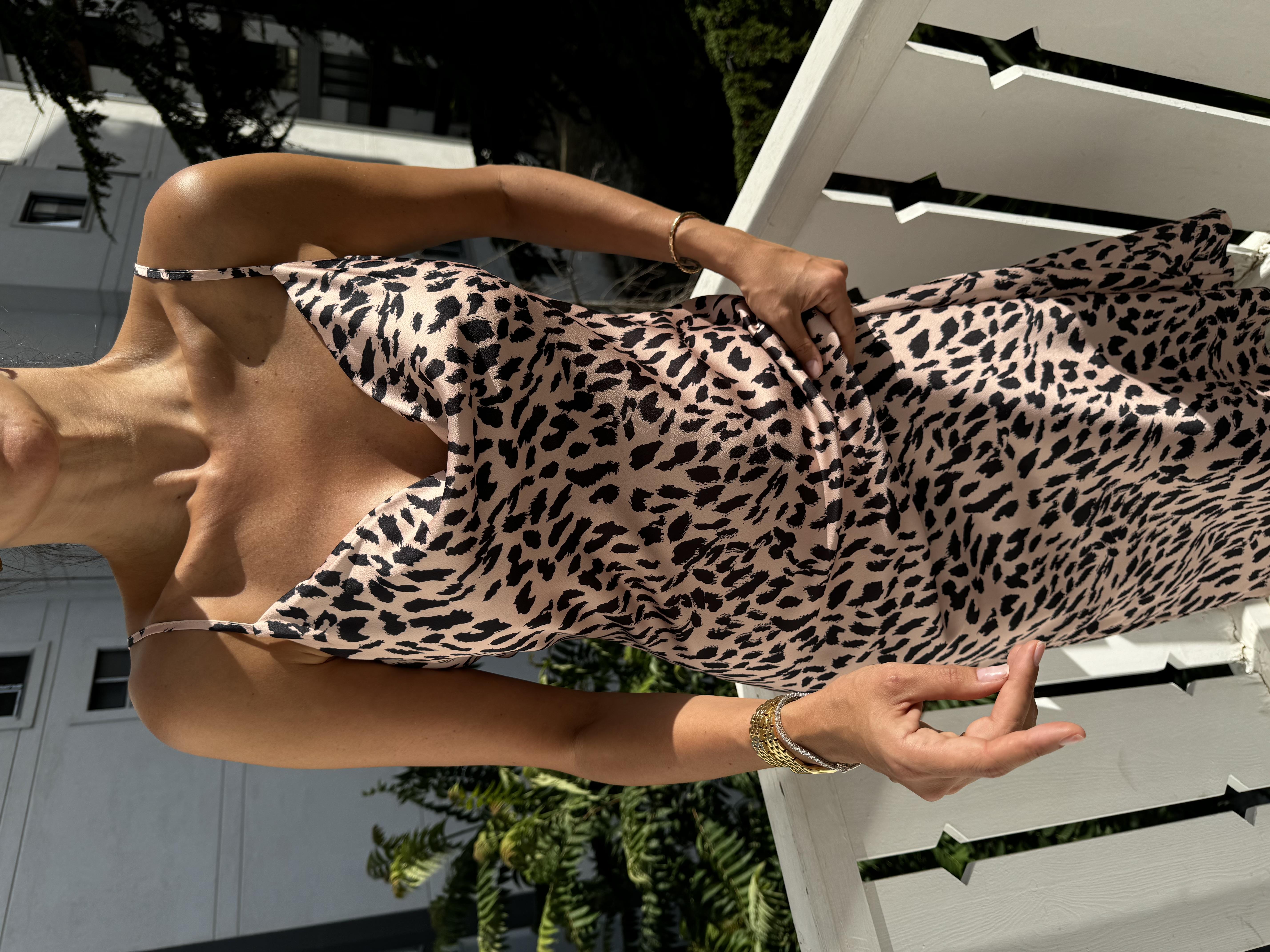 Nude Leopar Elbise