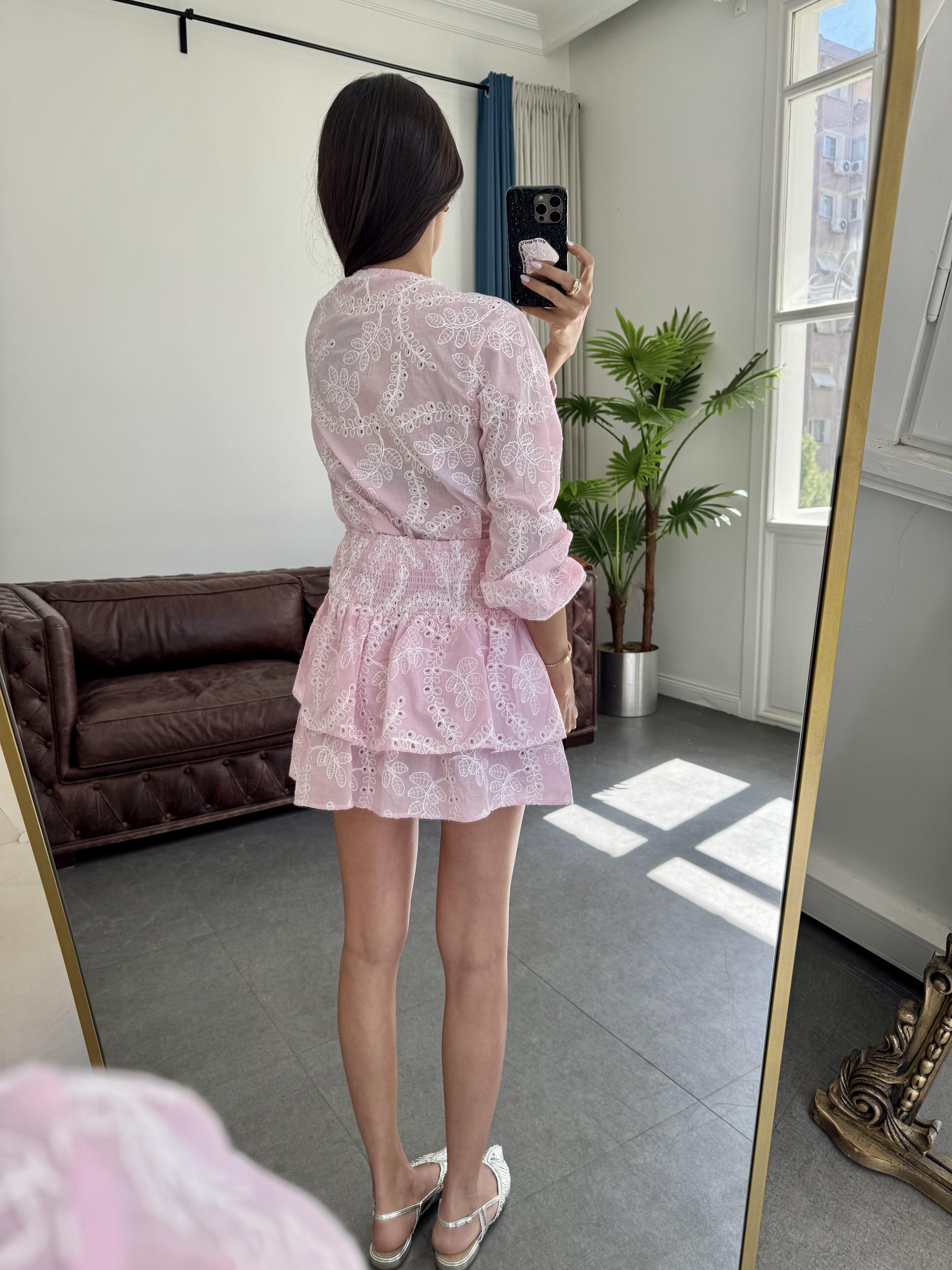 Pembe Fistolu Etek Takım