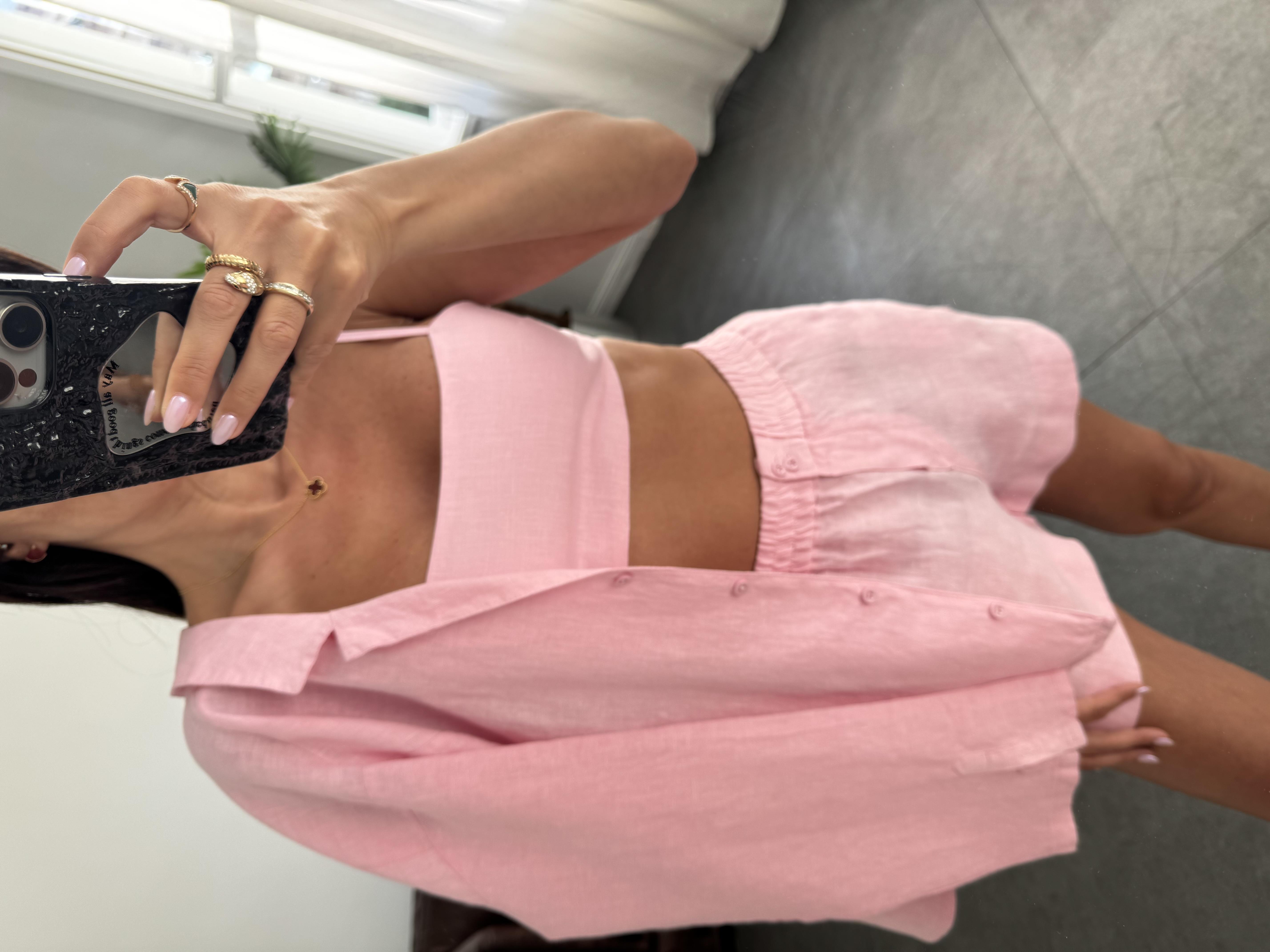 Pembe İp Askılı Büstiyer