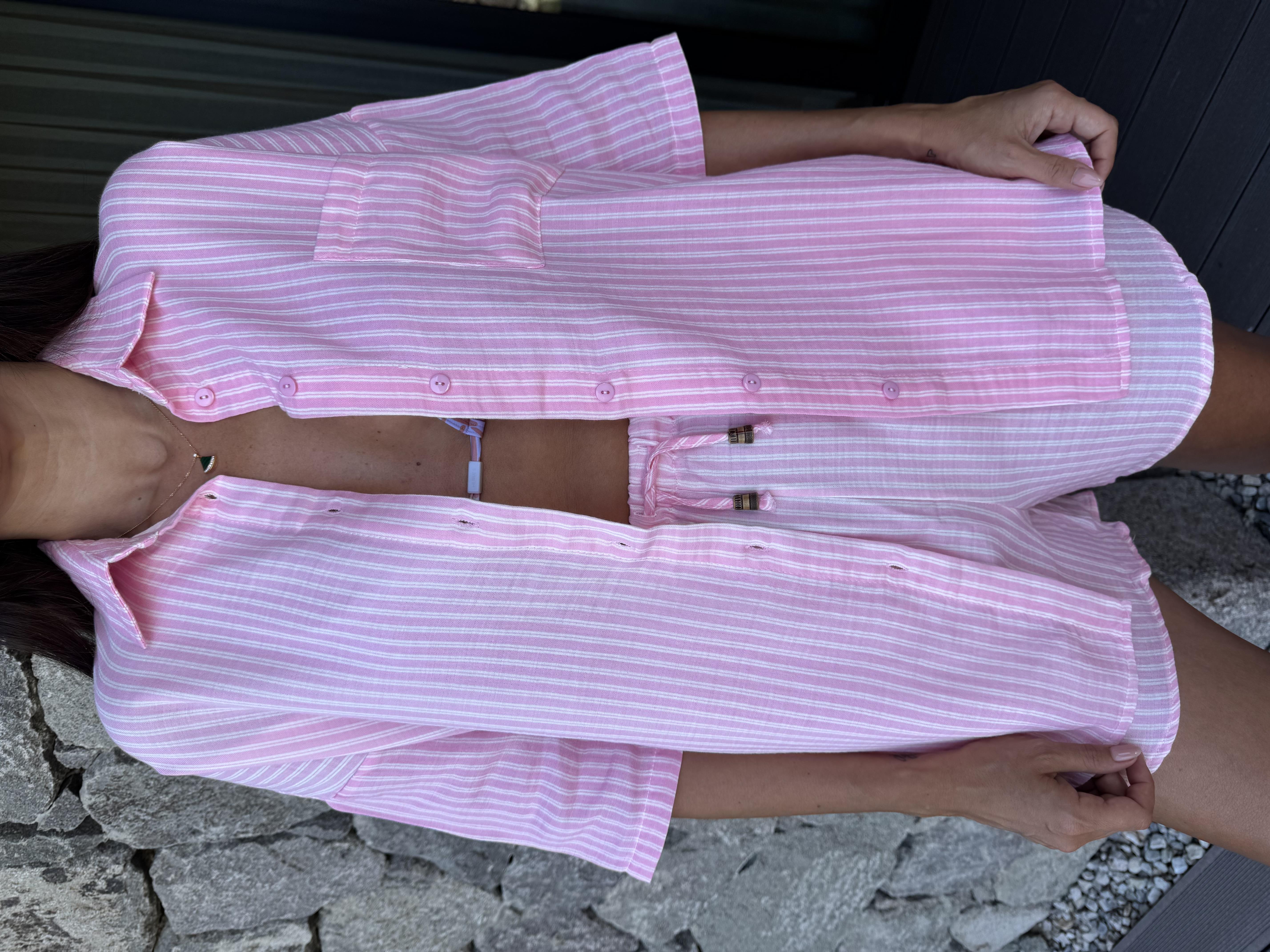 Pembe Müslin İkili Takım