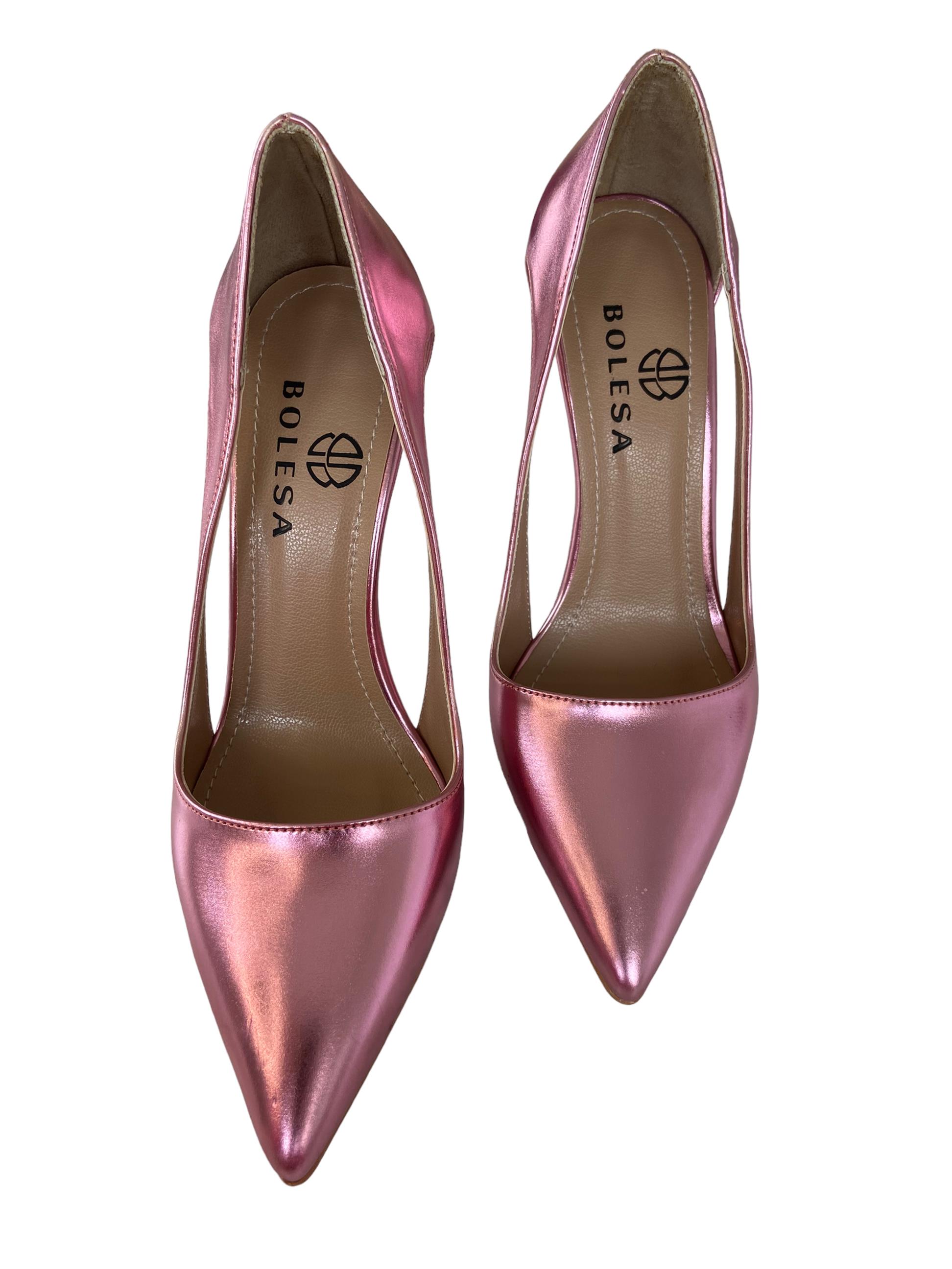 Pudra Pencere Detaylı Stiletto