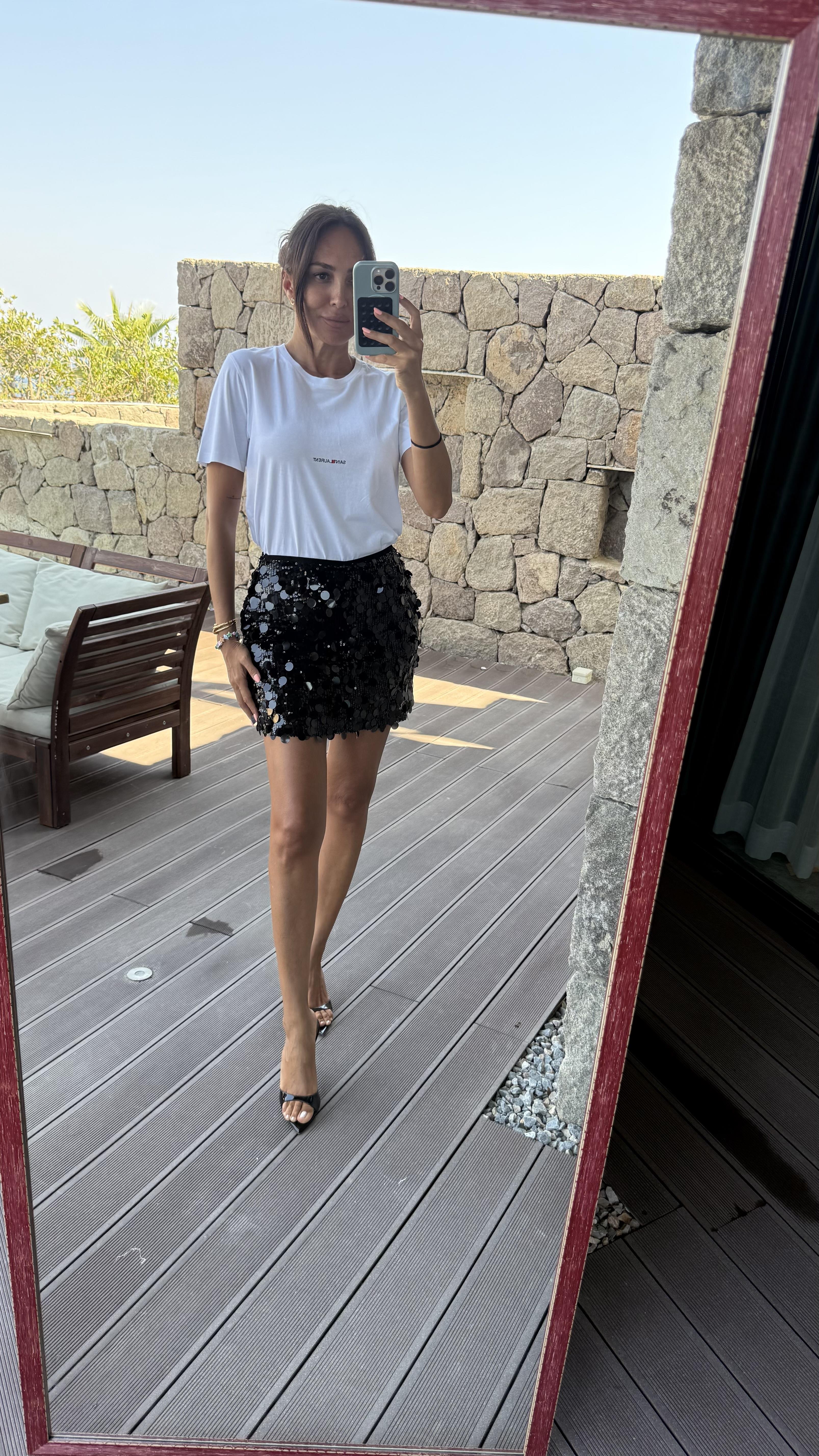 Pullu Şort Etek