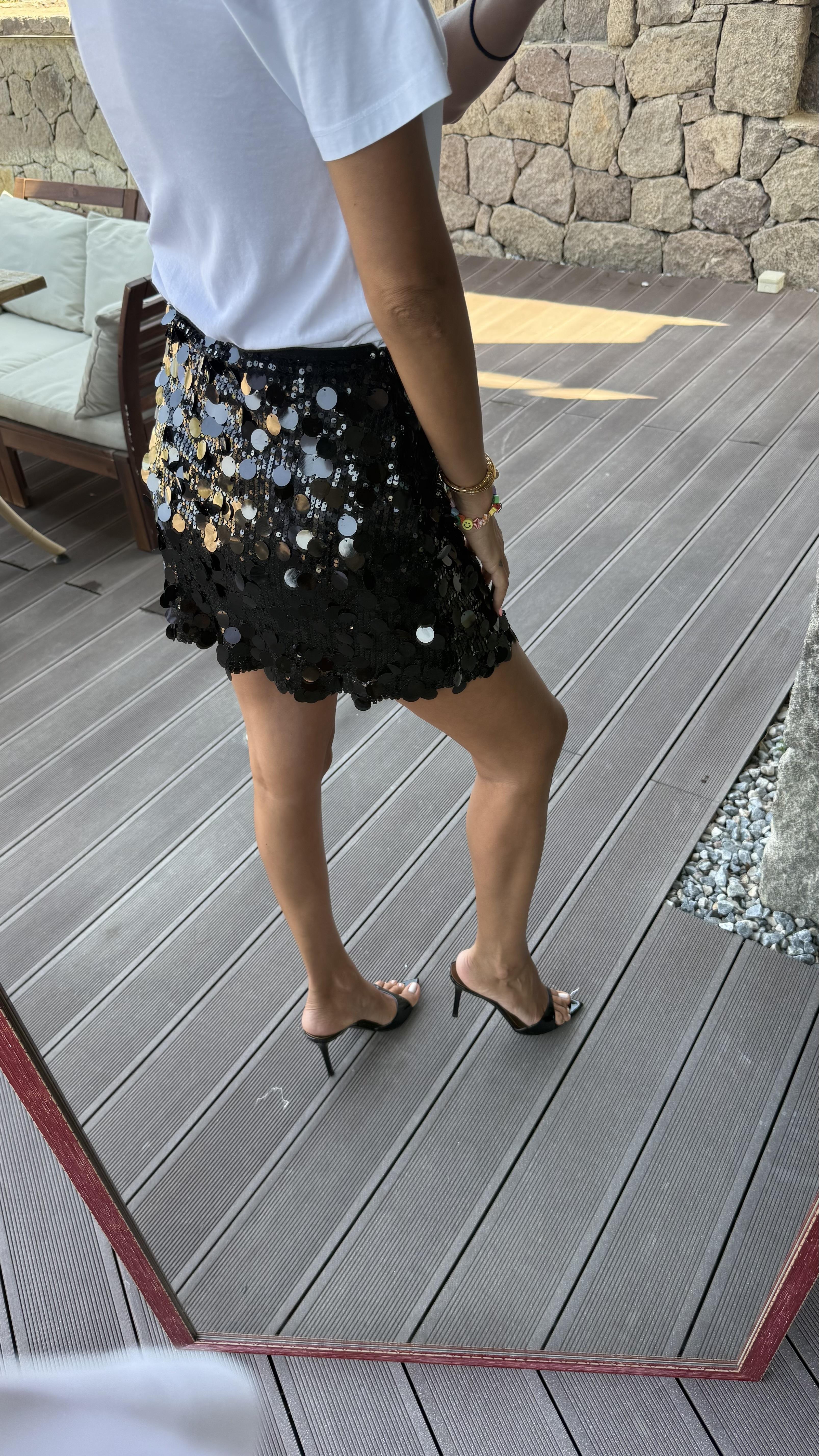 Pullu Şort Etek