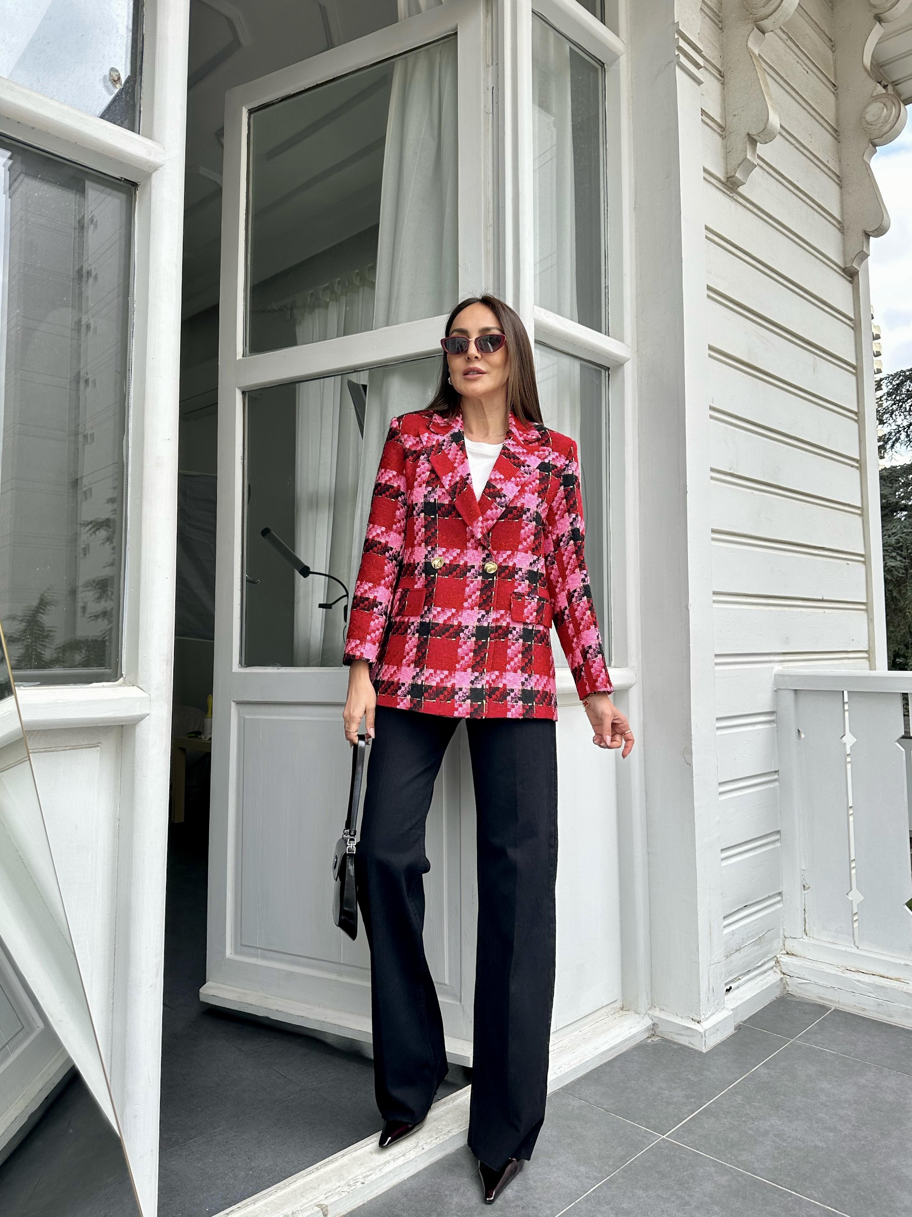Renkli Blazer Ceket