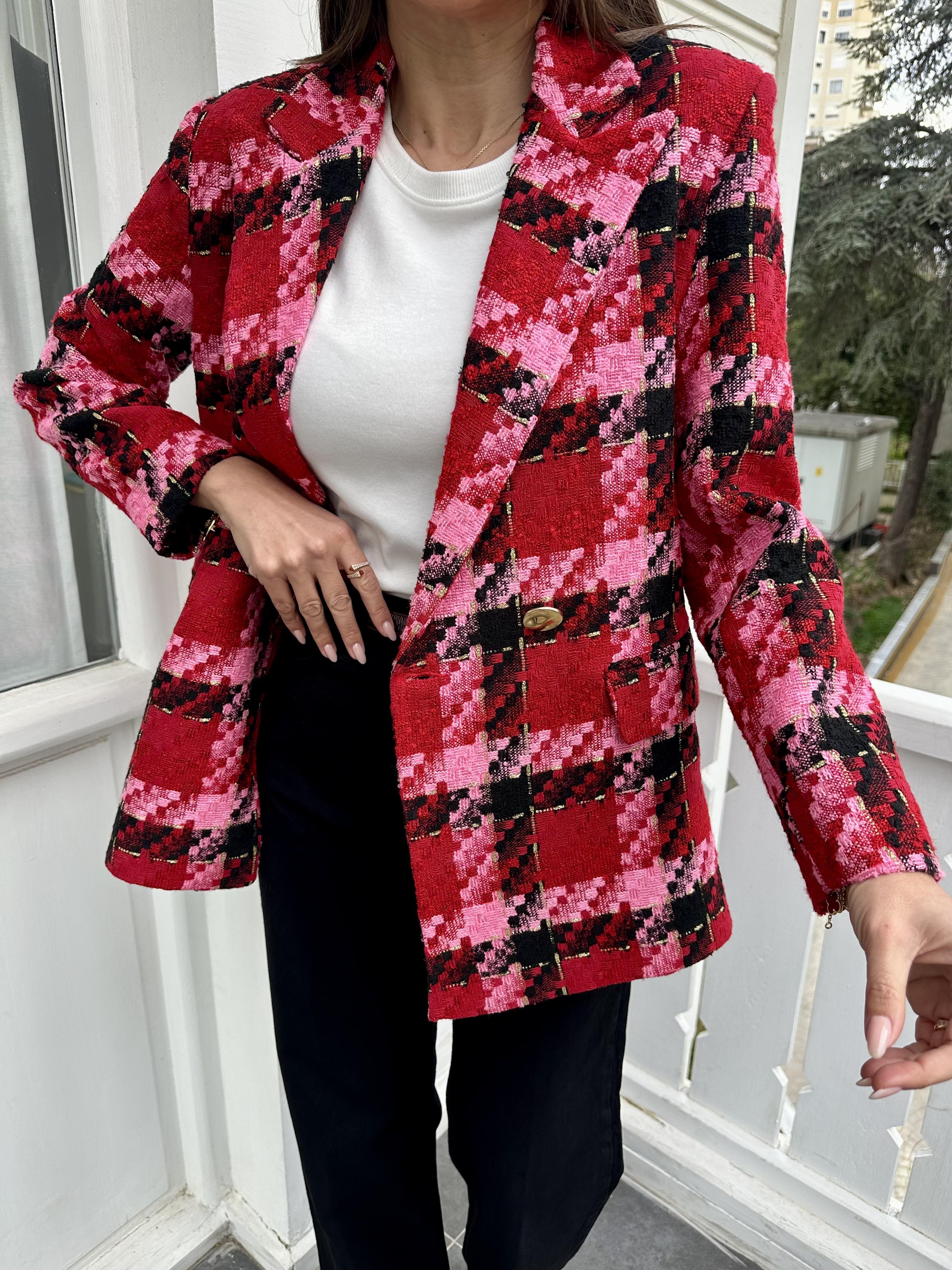 Renkli Blazer Ceket