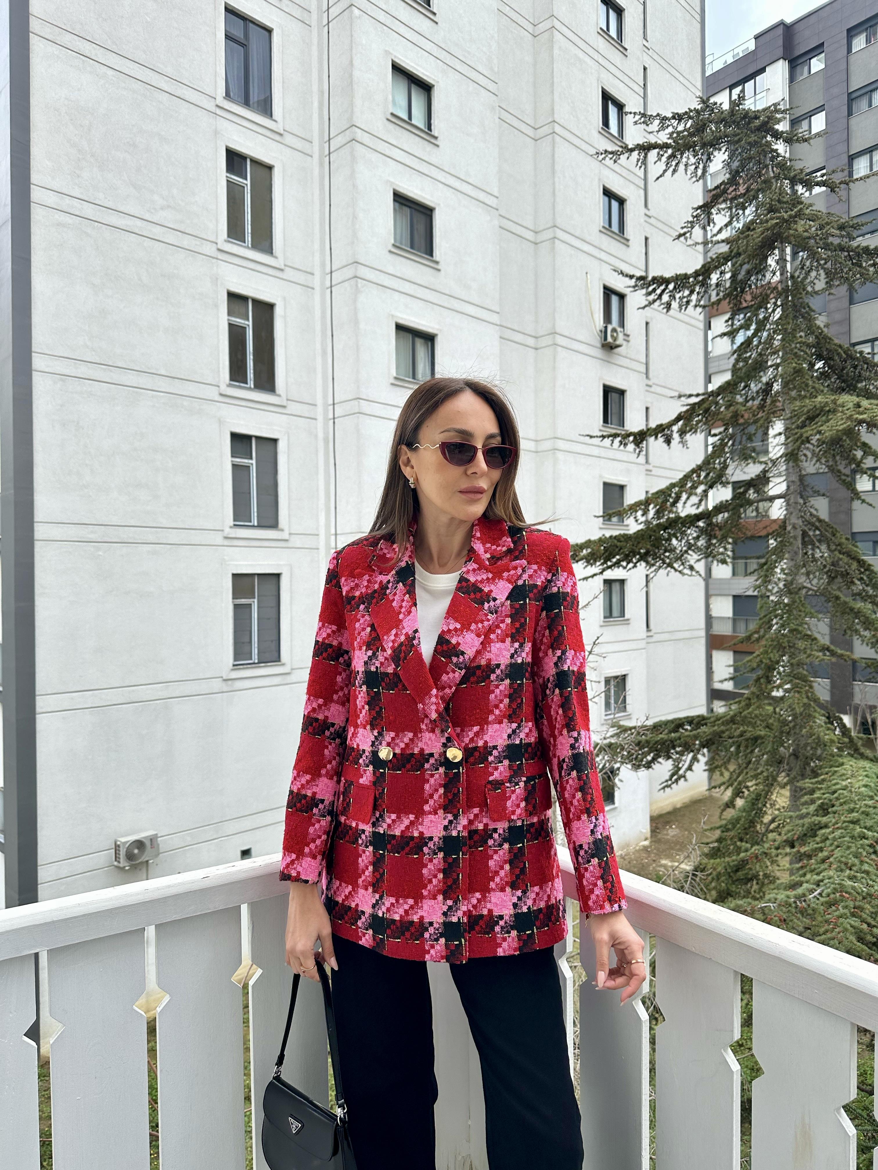 Renkli Blazer Ceket