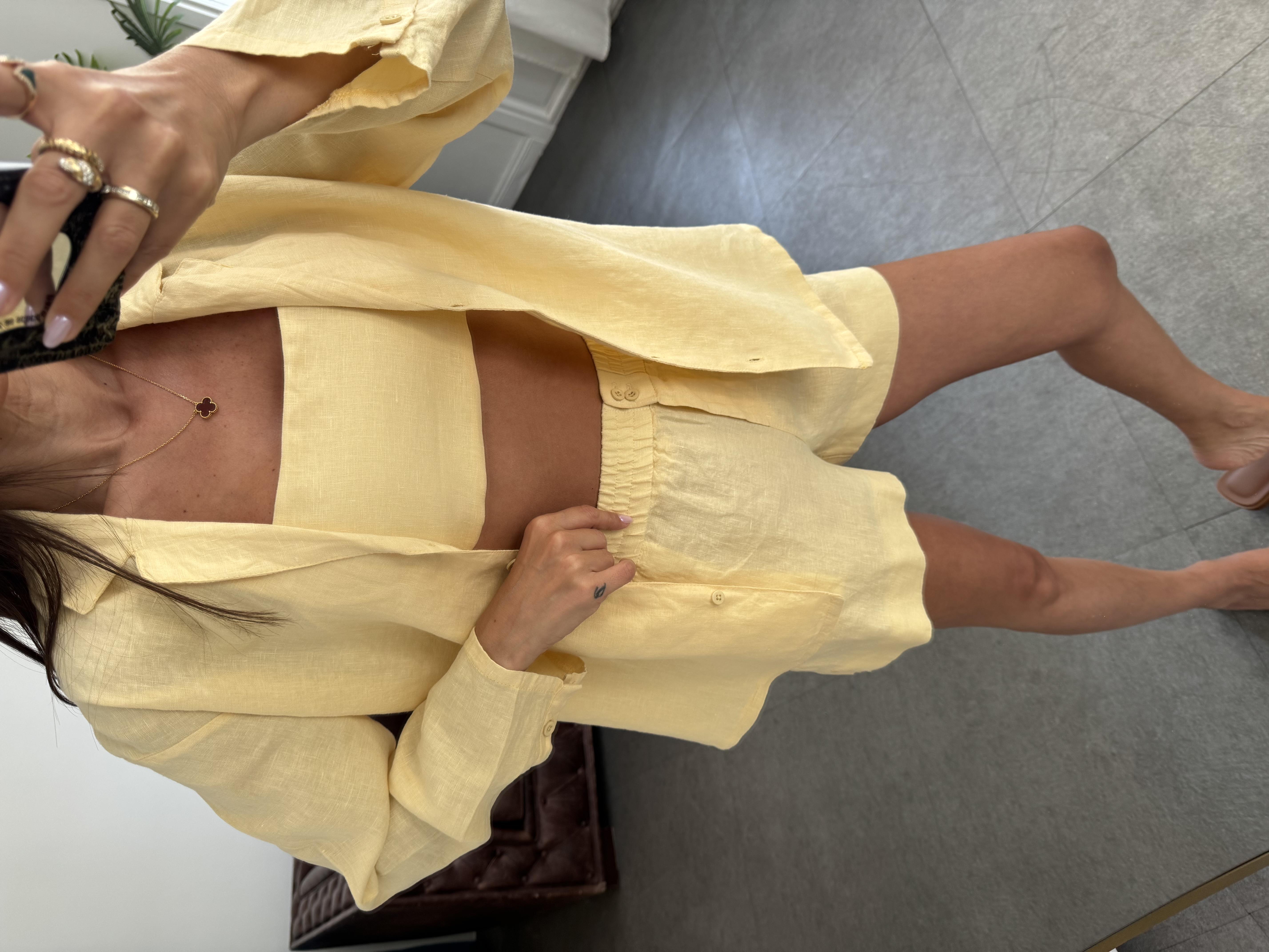 Sarı İp Askılı Büstiyer