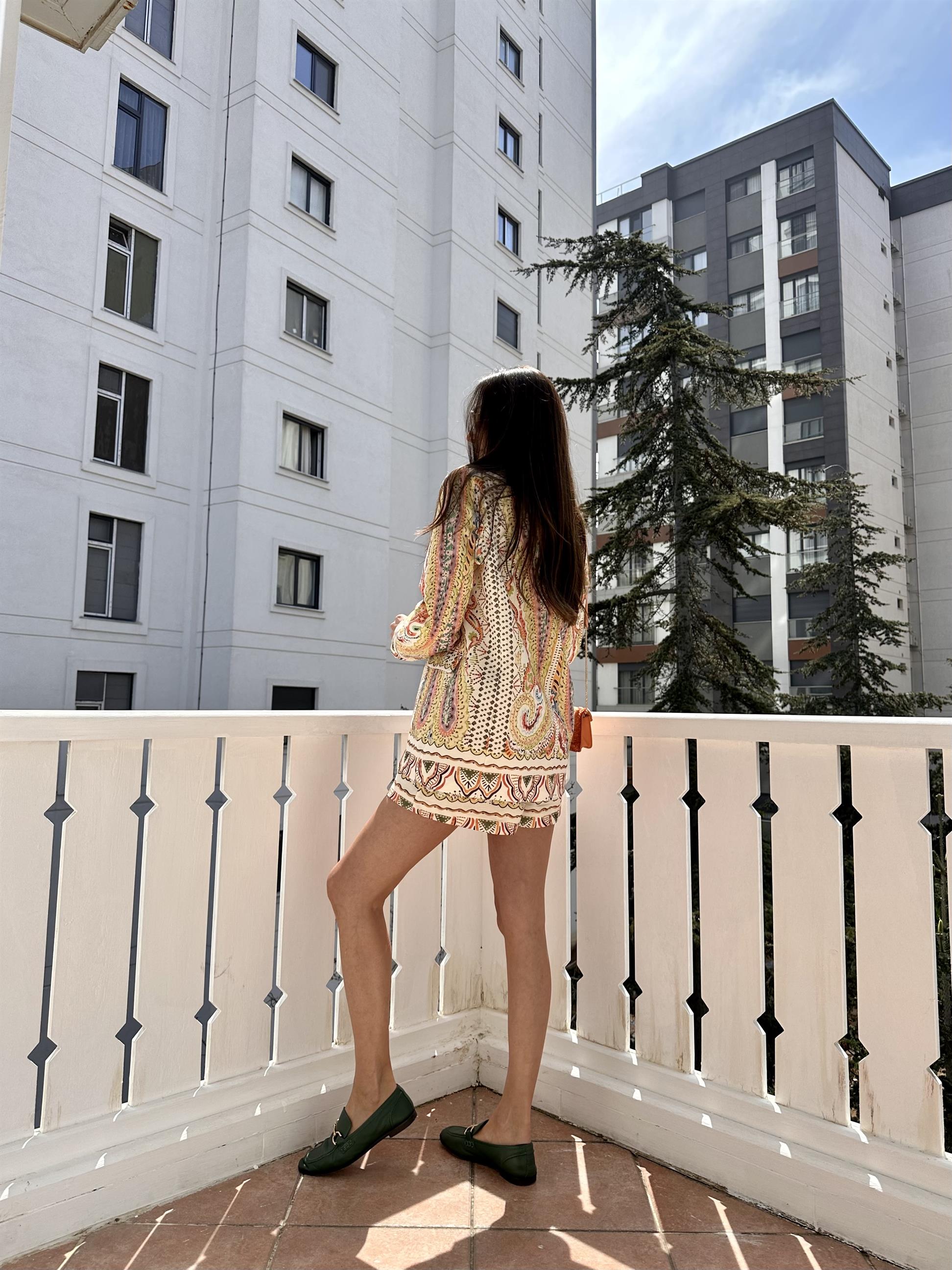 Sarı Sophia Blazer Ceket