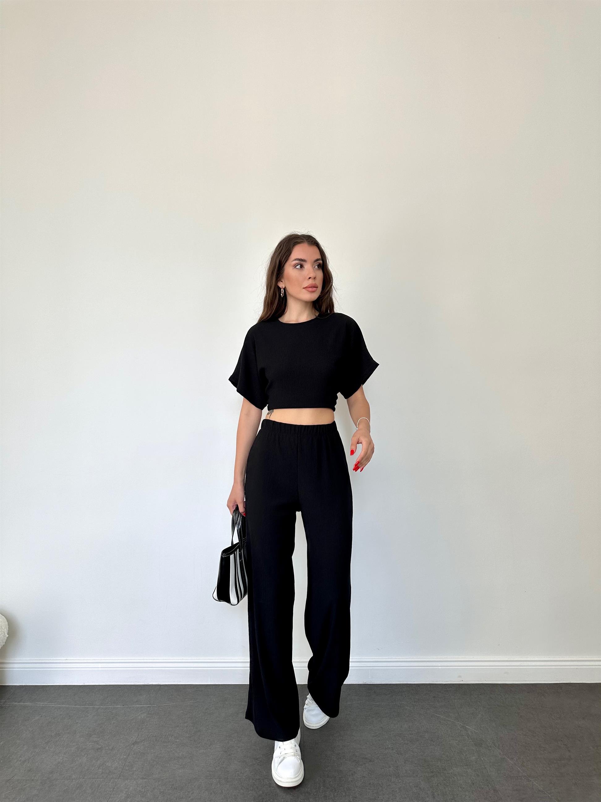 Siyah Basic Örme Takım