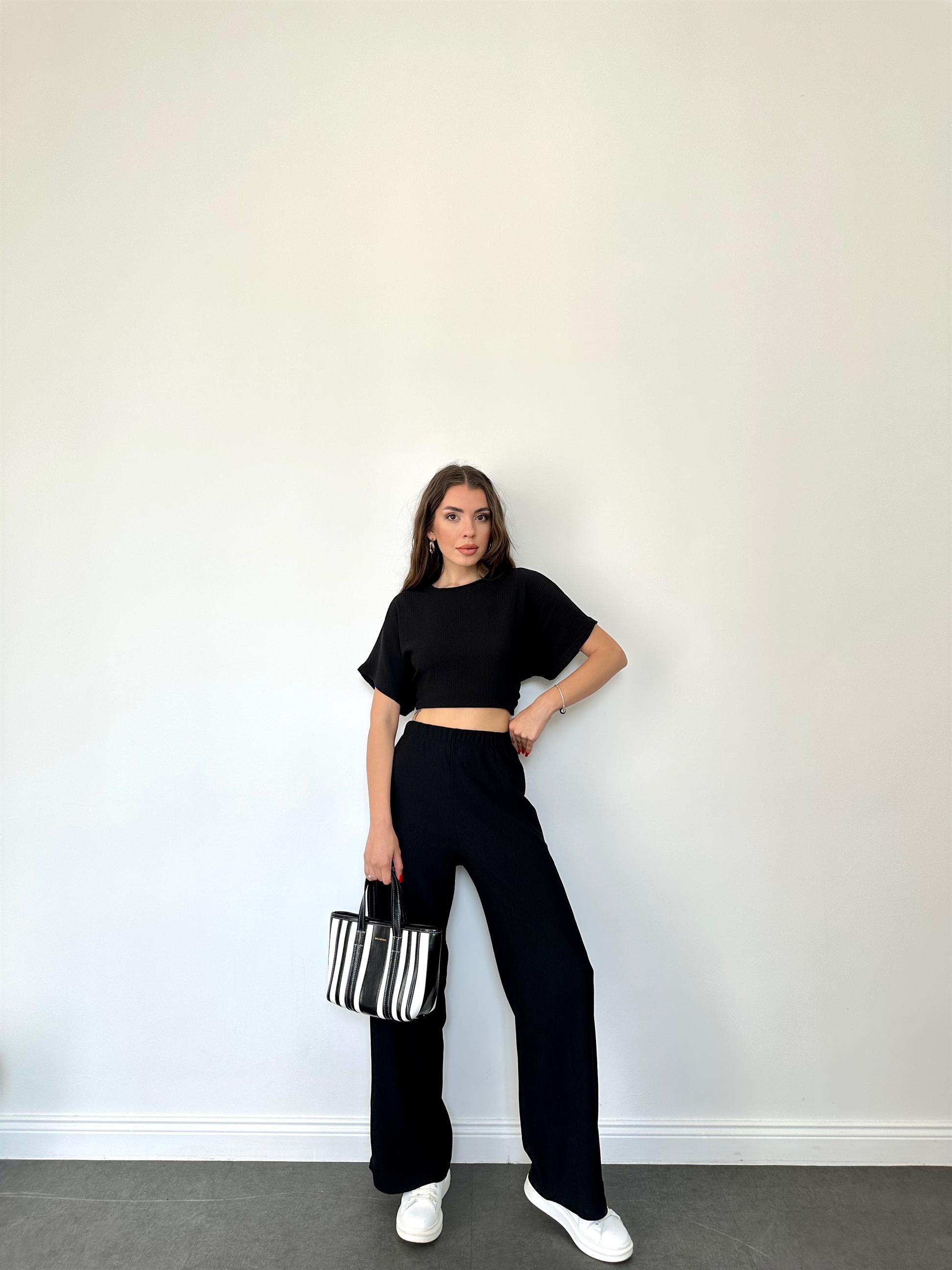 Siyah Basic Örme Takım