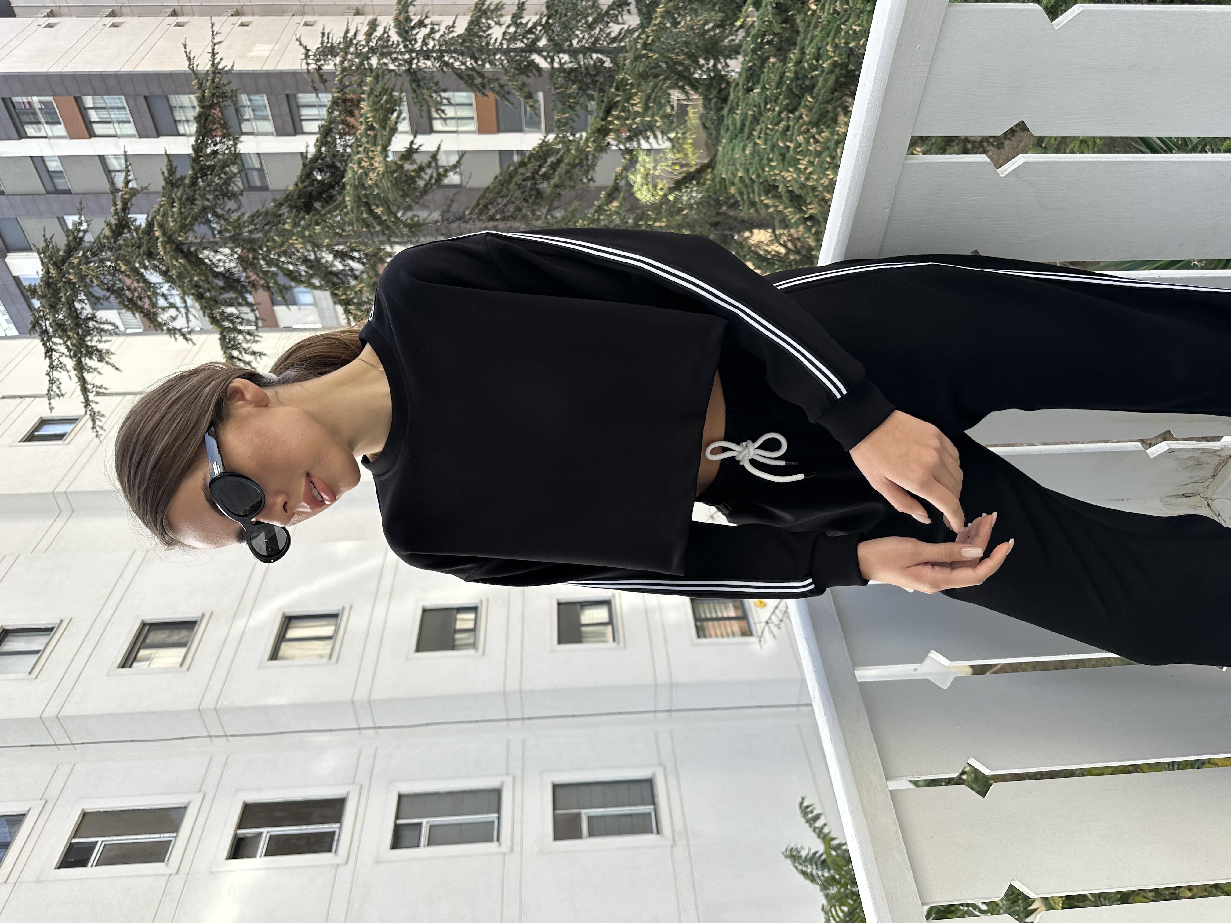 Siyah Kadın Eşofman Takım