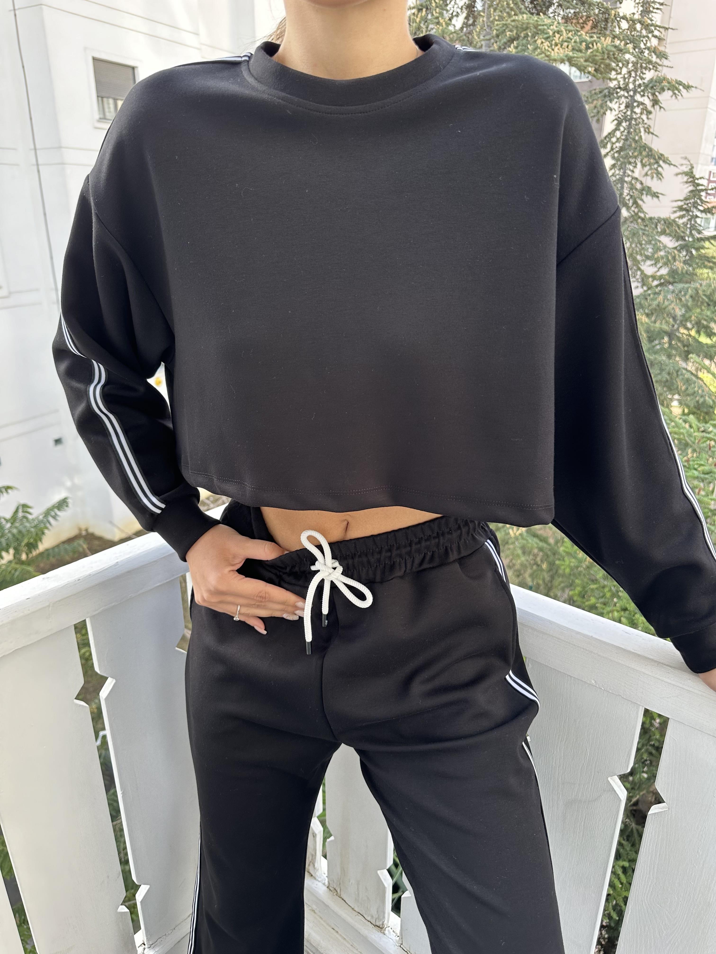 Siyah Kadın Eşofman Takım